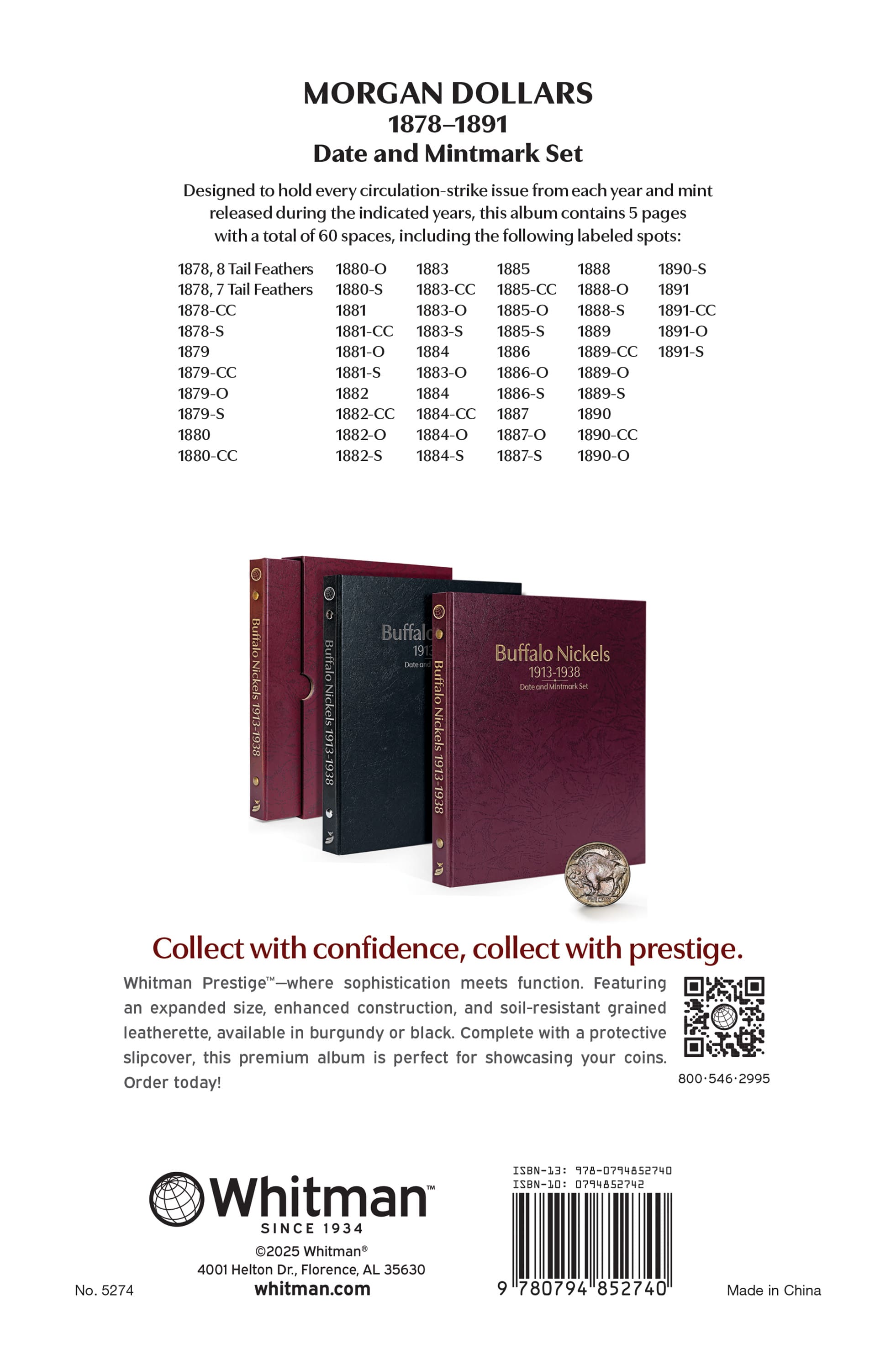 Morgan Dollar Collector Bundle - Guide Book + 2 Whitman Prestige™ Albums | 1878-1921 Collection - Image 5