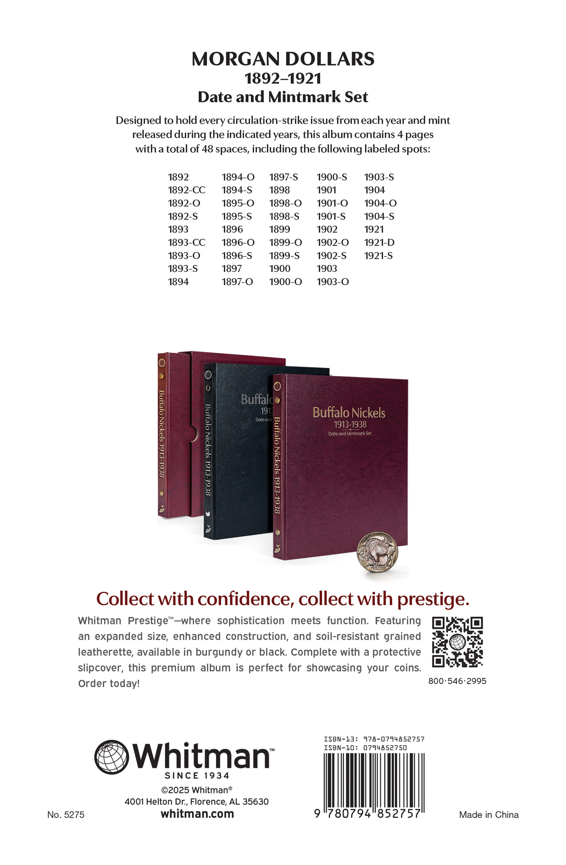 Morgan Dollar Collector Bundle - Guide Book + 2 Whitman Prestige™ Albums | 1878-1921 Collection - Image 9