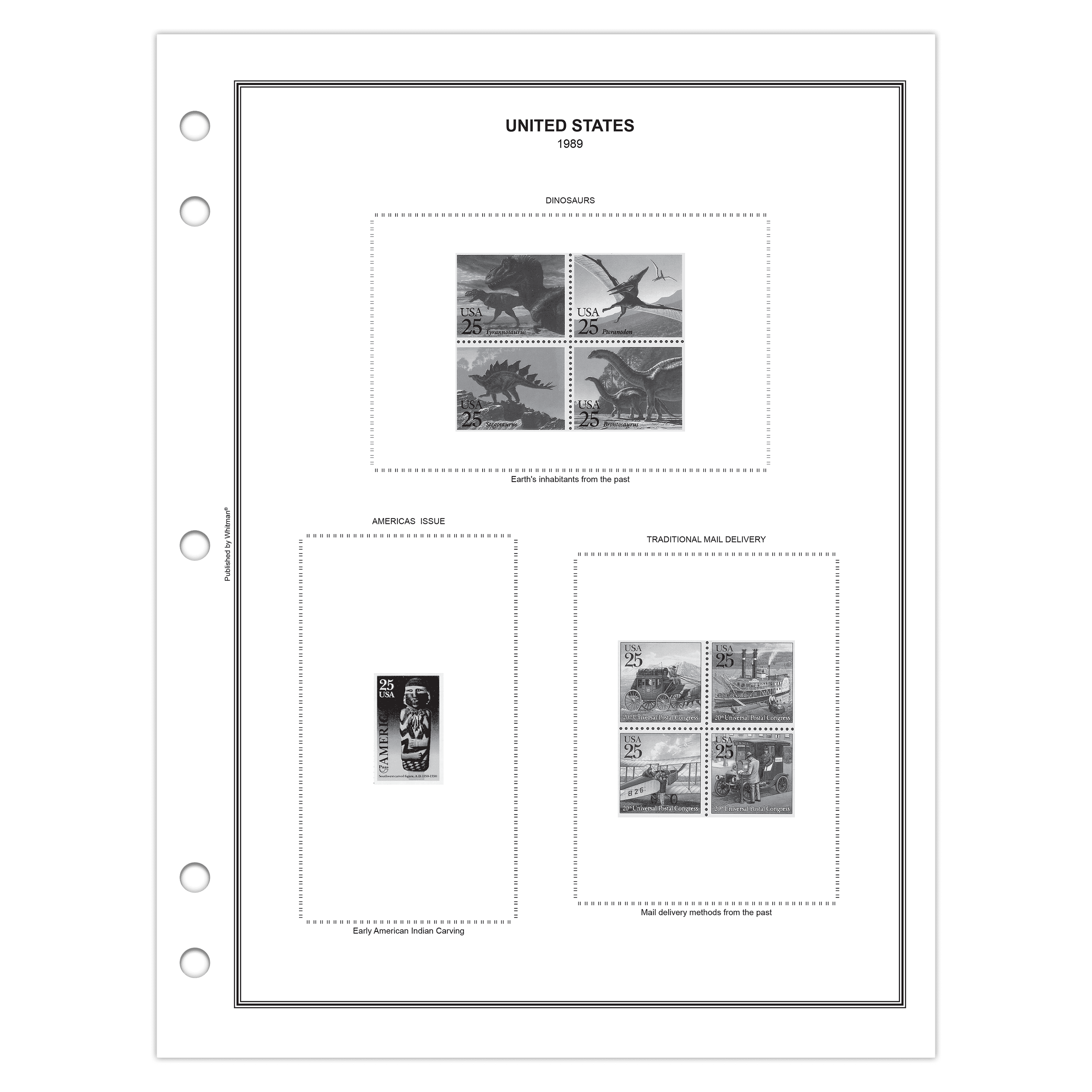 H.E. Harris® U.S. Plate Block Stamp Album Pages – Volume C (1989-2023) - Image 3
