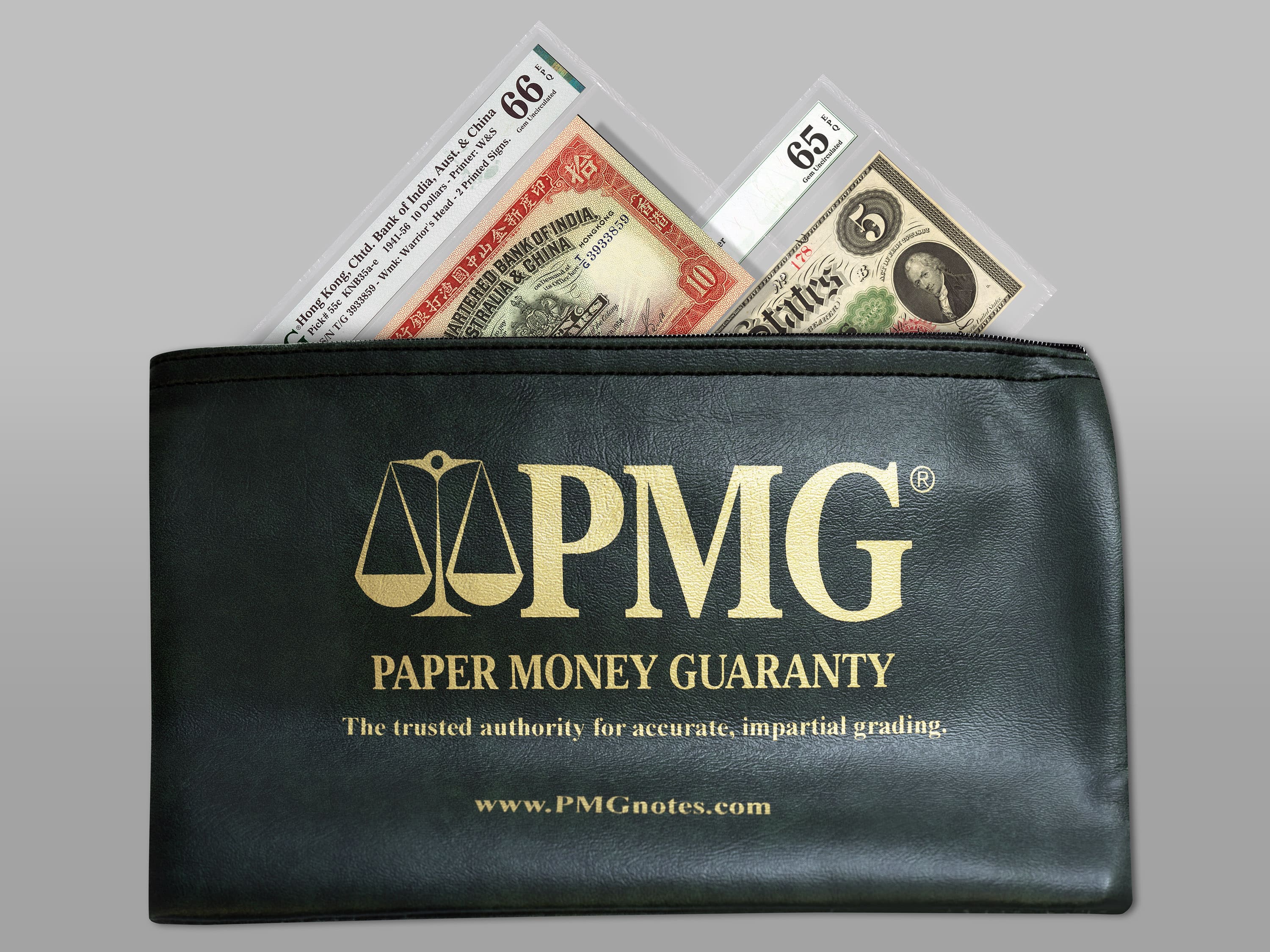 PMG® Small Currency Storage Bag, Green - Image 2