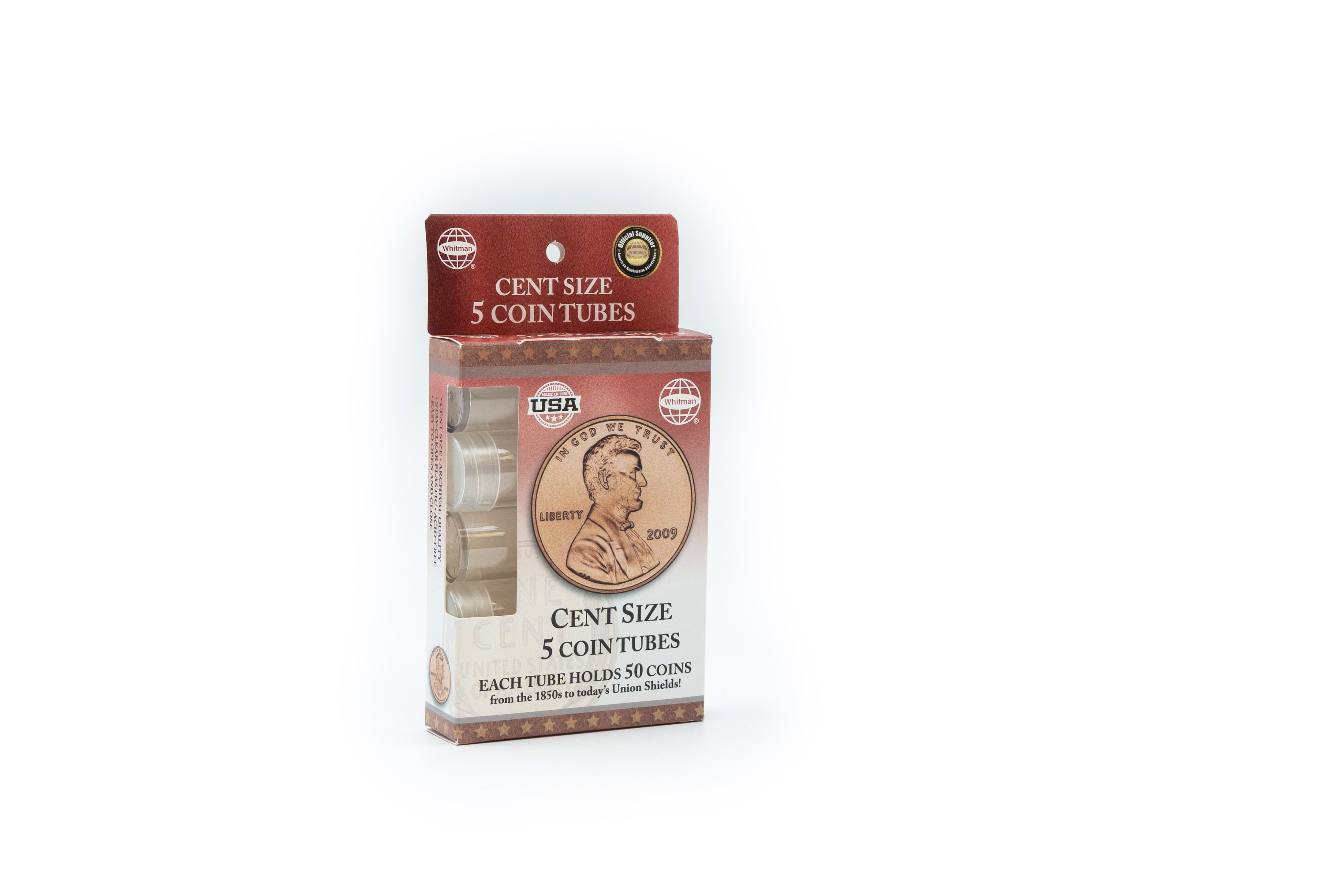 Whitman® Round Coin Tubes - Cents (5 Count) - Image 2