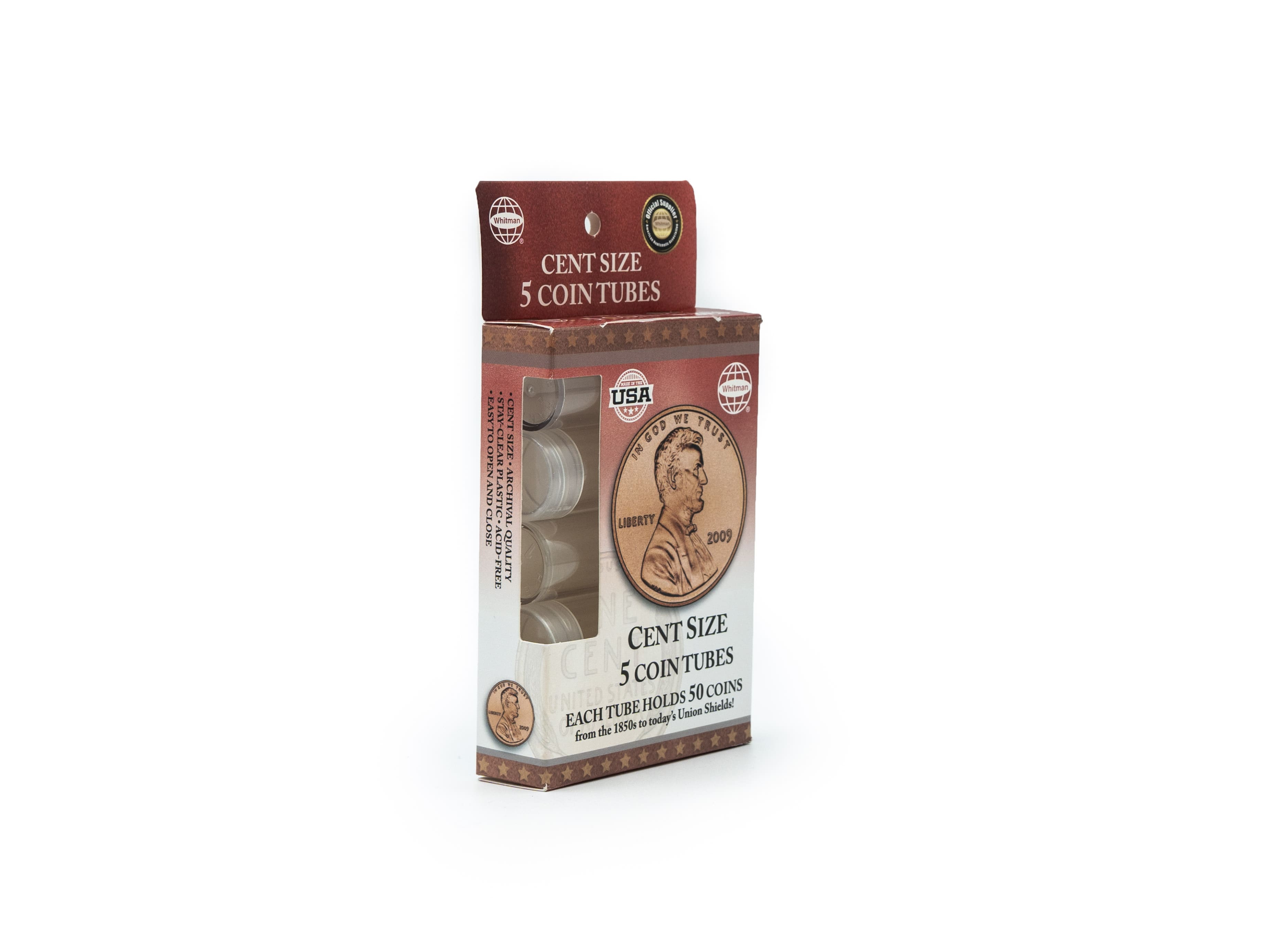 Whitman® Round Coin Tubes - Cents (5 Count) - Image 8