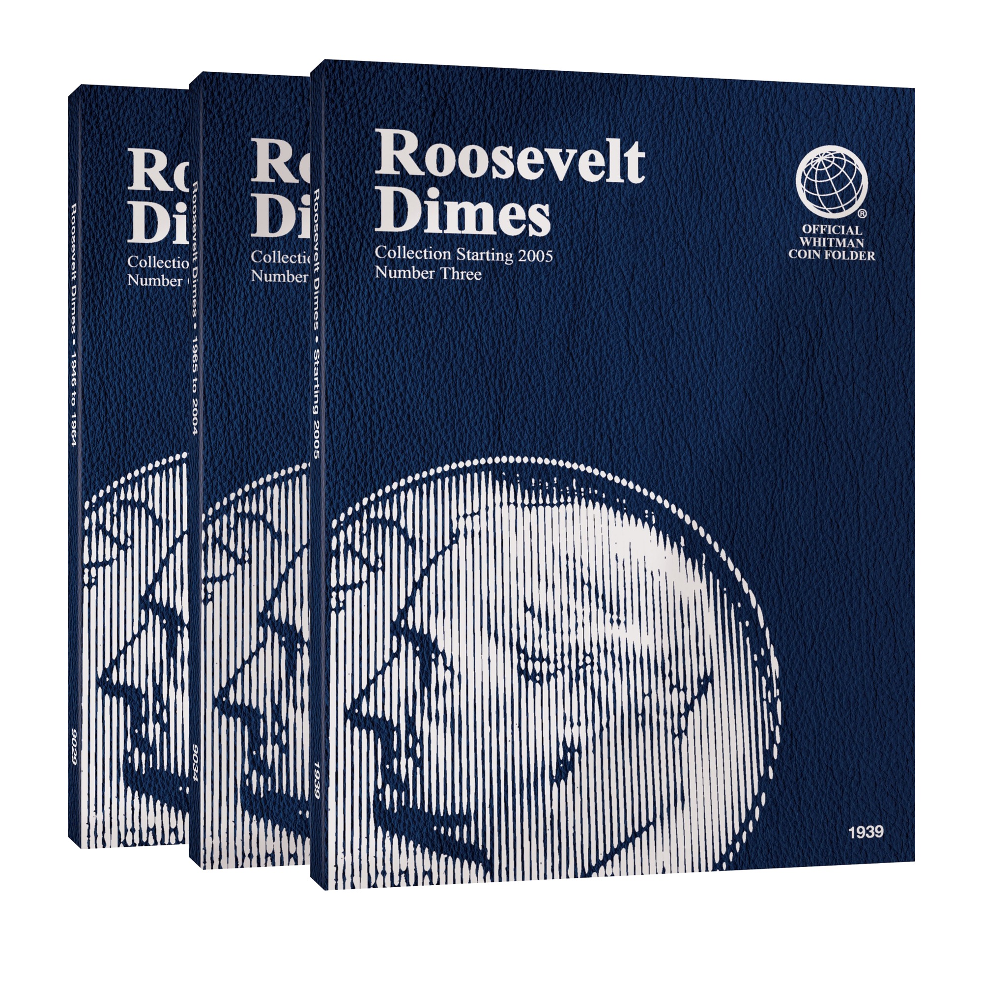 Official Whitman® Coin Folder 3-Volume Set - Roosevelt Dimes Complete Collection: 1946 to Date