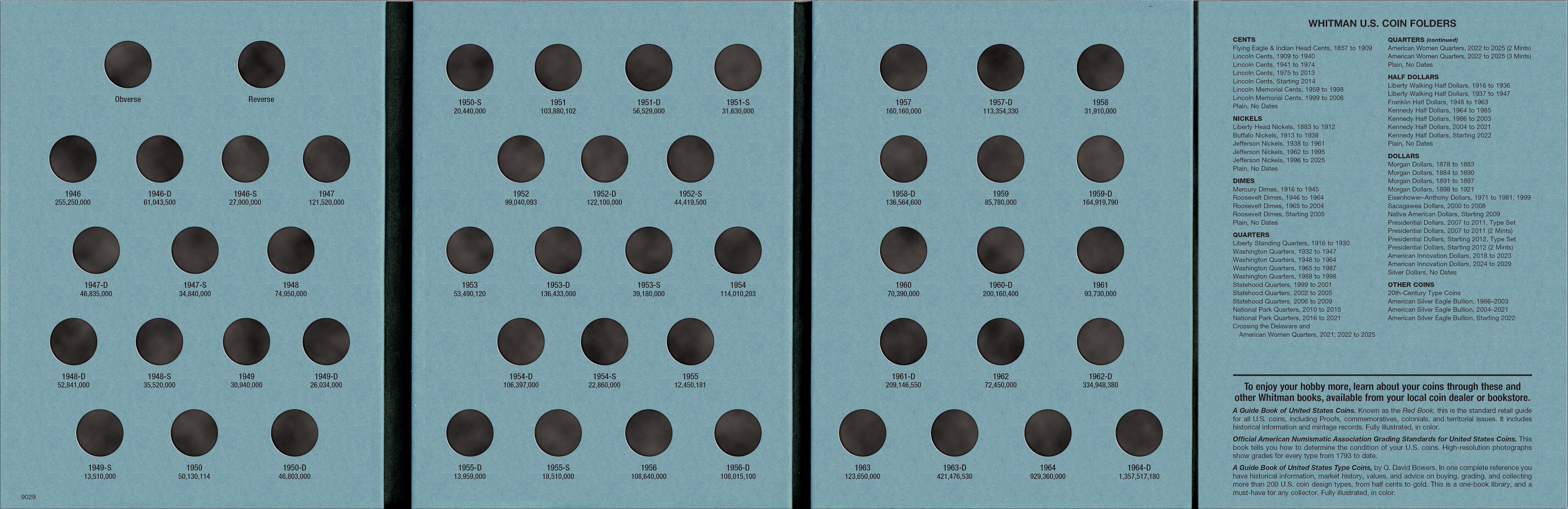 Official Whitman® Coin Folder – Roosevelt Dimes Collection #1: 1946-1964