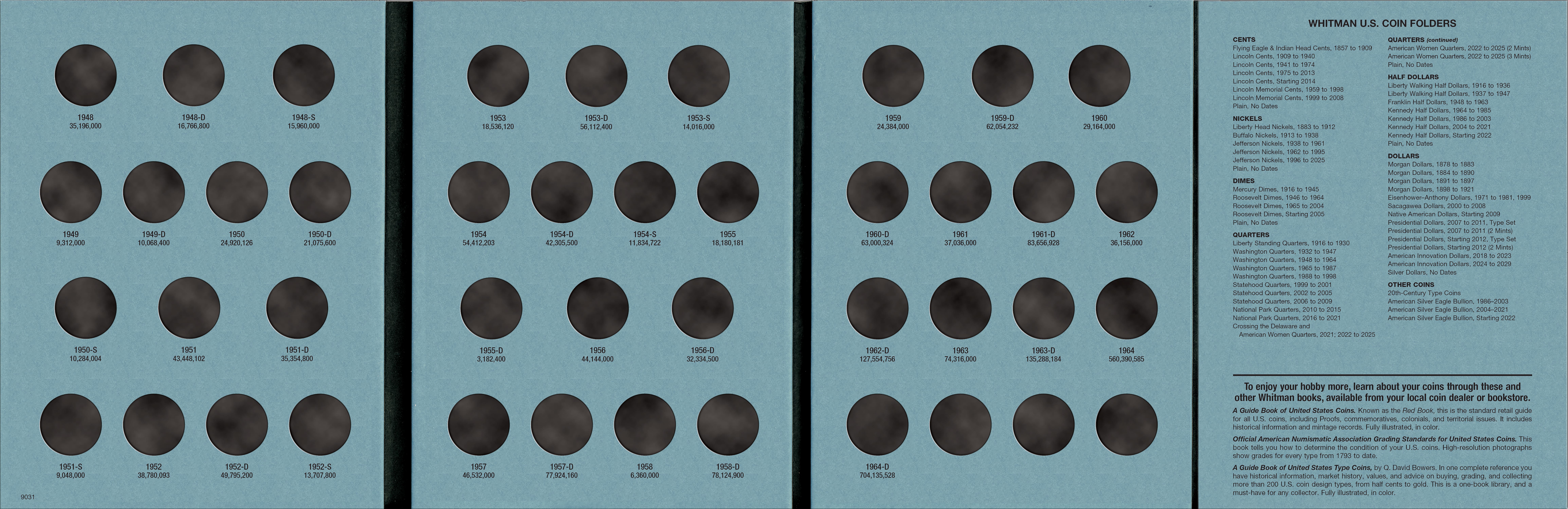 Official Whitman® Coin Folder – Washington Quarters Collection #2: 1948-1964