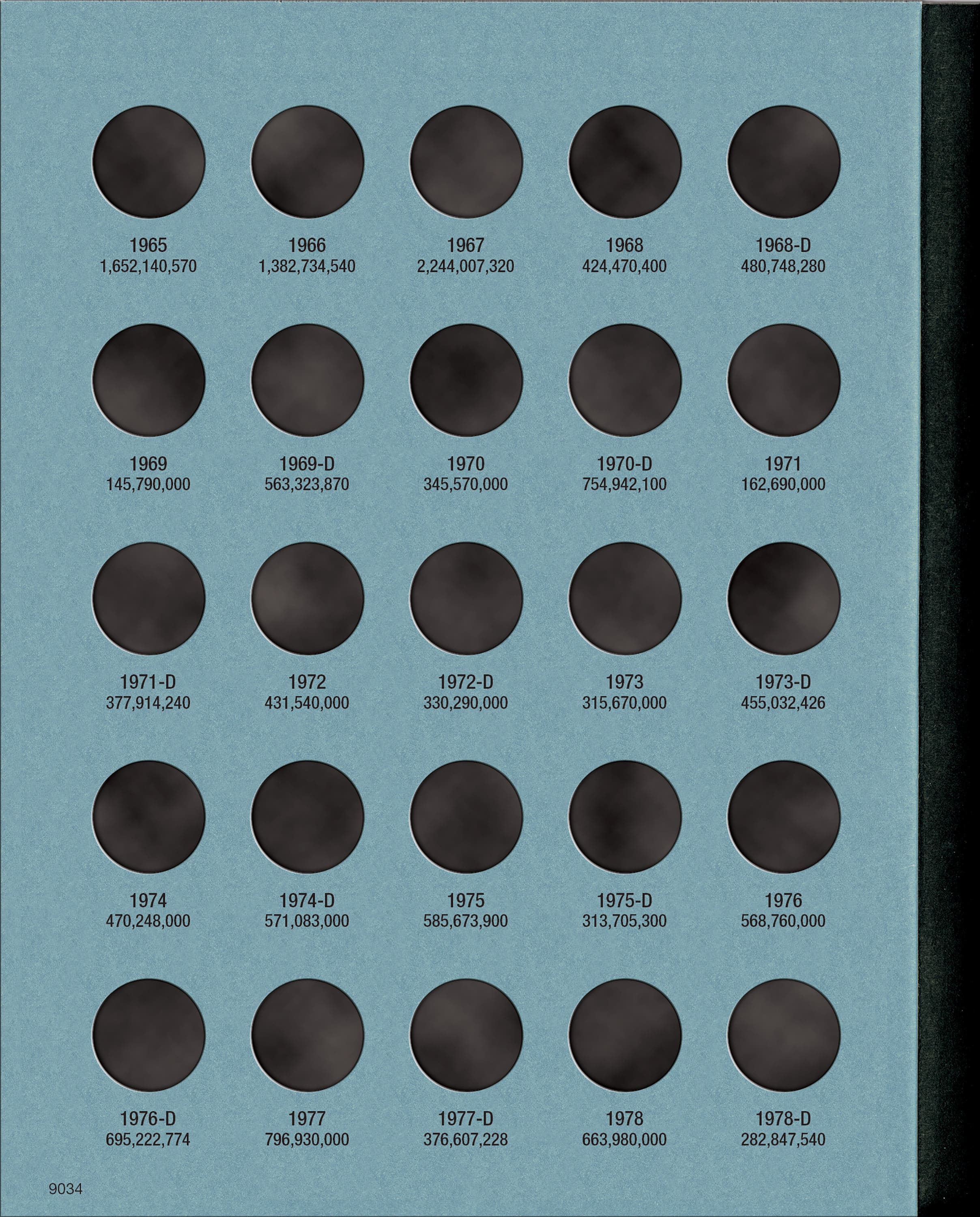 サムソン2001年 10冊セット Official Whitman® Coin Folder - Roosevelt Dimes Collection #2