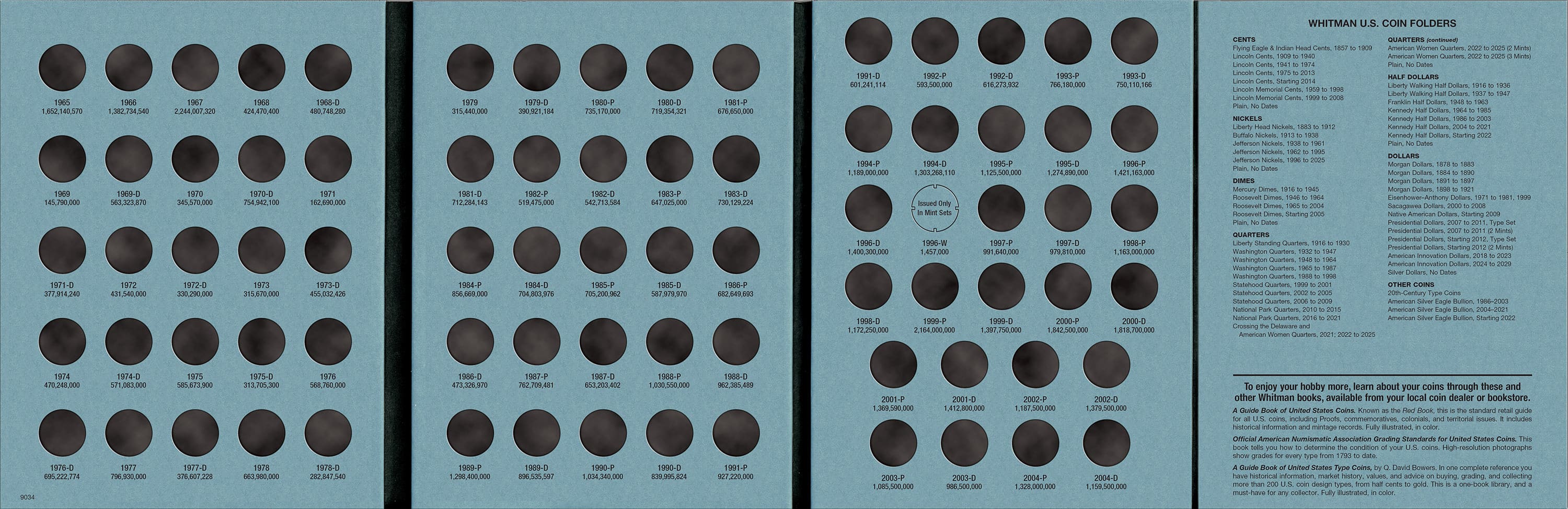 Official Whitman® Coin Folder – Roosevelt Dimes Collection #2: 1965-2004