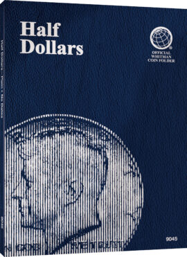 Official Whitman® Coin Folder – U.S. Half Dollars: Plain, No Dates – Plain – Coin folder (Blue)