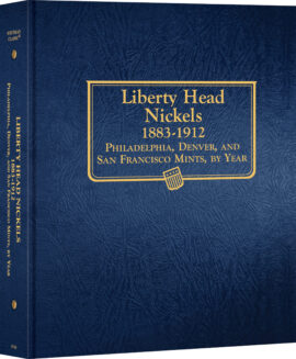 Whitman Classic® Coin Album – Liberty Head (V) Nickels: 1883-1912 (P, D, & S Mints)