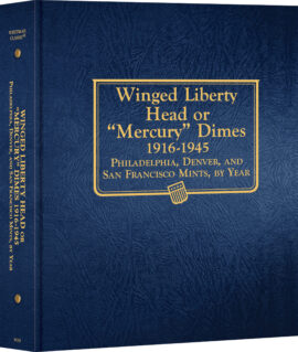 Whitman Classic® Coin Album – Mercury (Winged Liberty Head) Dimes: 1916-1945 (P, D, & S Mints)