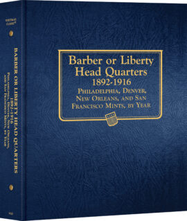 Whitman Classic® Coin Album – Barber (Liberty Head) Quarters: 1892-1916 (P, D, O, & S Mints)