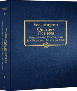 Whitman Classic® Coin Album – Washington Quarters Volume #2: 1991-1998 (P, D, & S Mints)