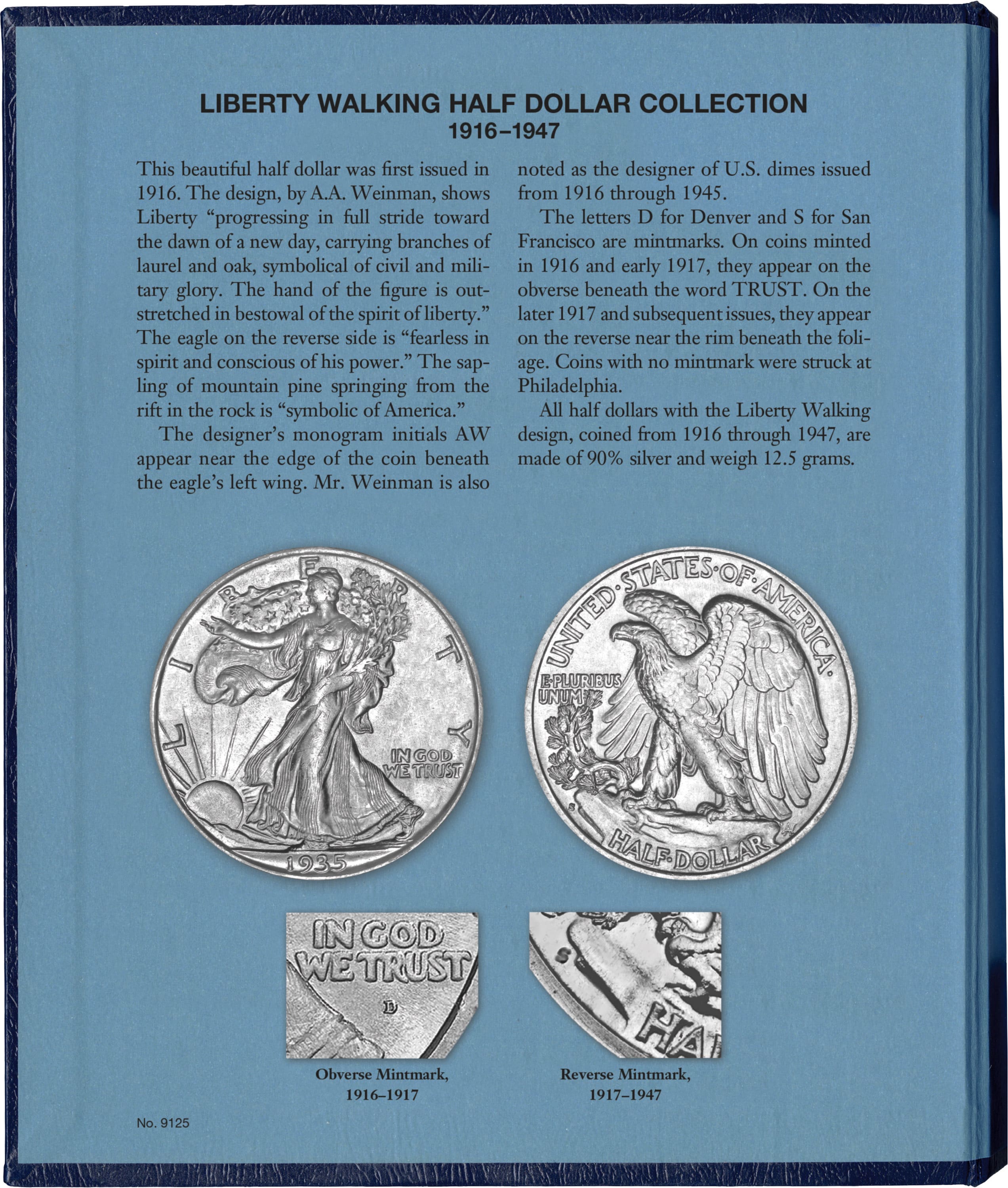 Whitman Classic® Coin Album - Liberty Walking Half Dollars: 1916