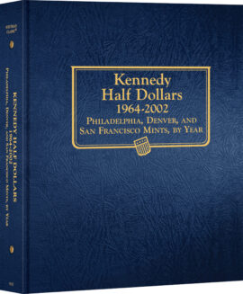 Whitman Classic® Coin Album – Kennedy Half Dollars Volume #1: 1964-2002 (P, D, & S Mints)