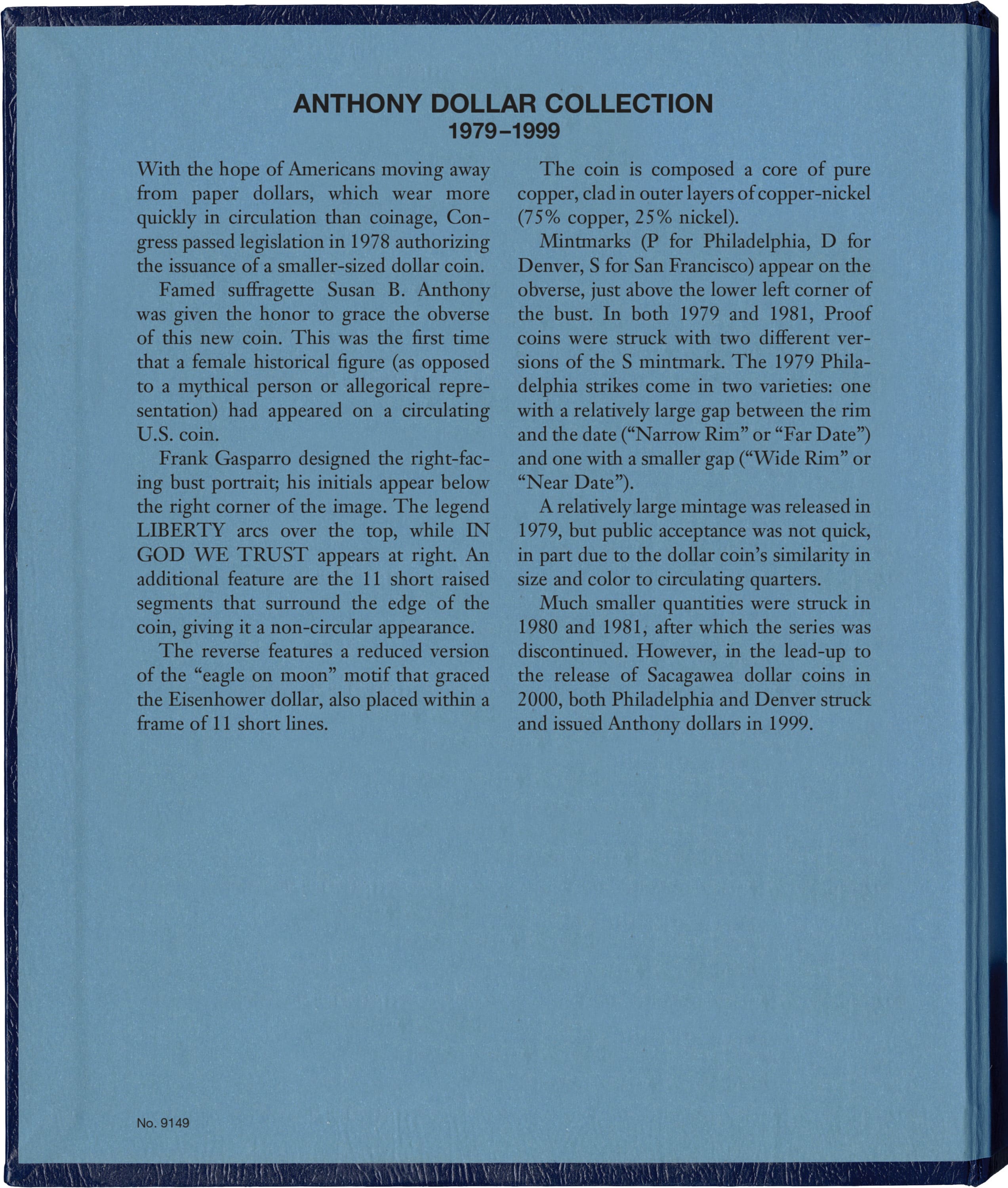 Whitman Classic® Coin Album – Morgan Dollars Volume #1: 1878-1891 (P, CC, O, & S Mints)
