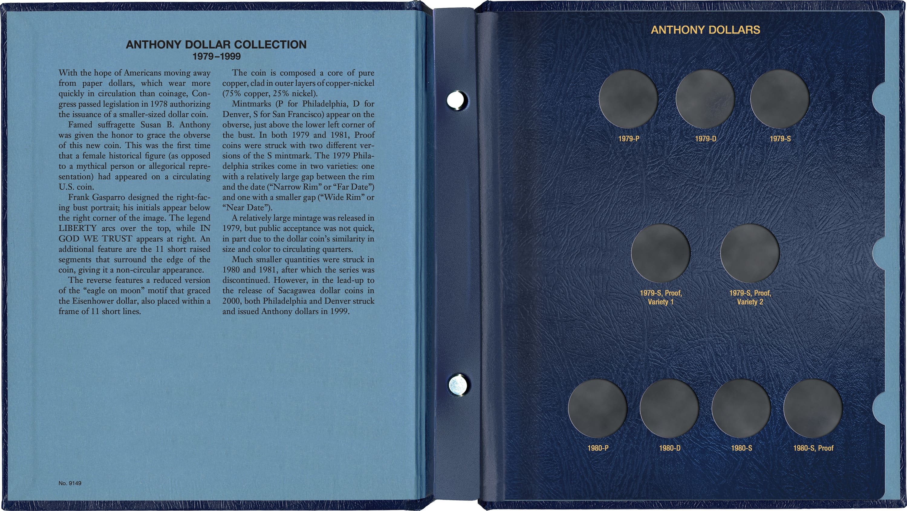 Whitman Classic® Coin Album – Morgan Dollars Volume #1: 1878-1891 (P, CC, O, & S Mints)