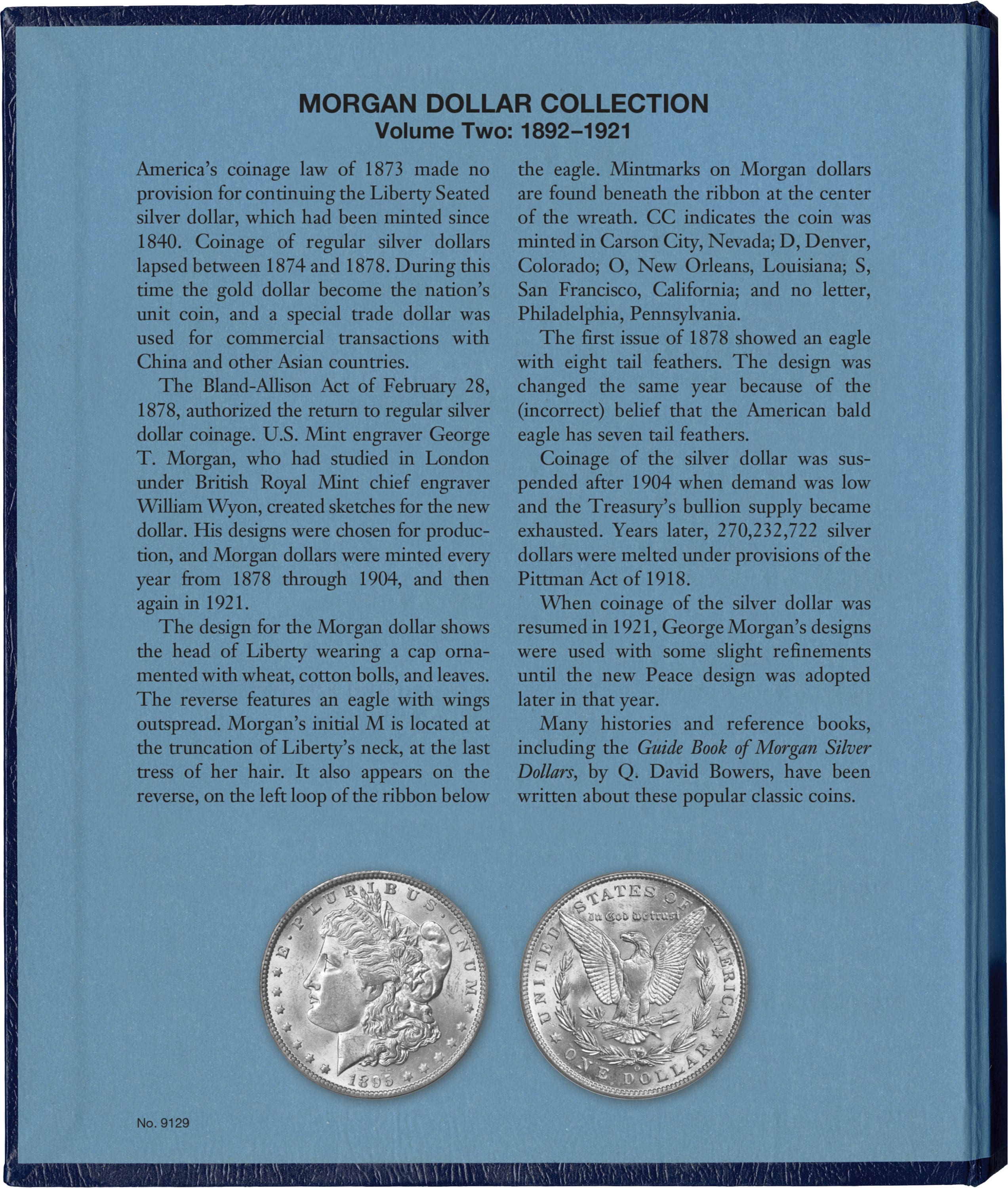 Whitman Classic® Coin Album – Morgan Dollars Volume #2: 1892-1921 (P, CC, O, D, and S Mints)