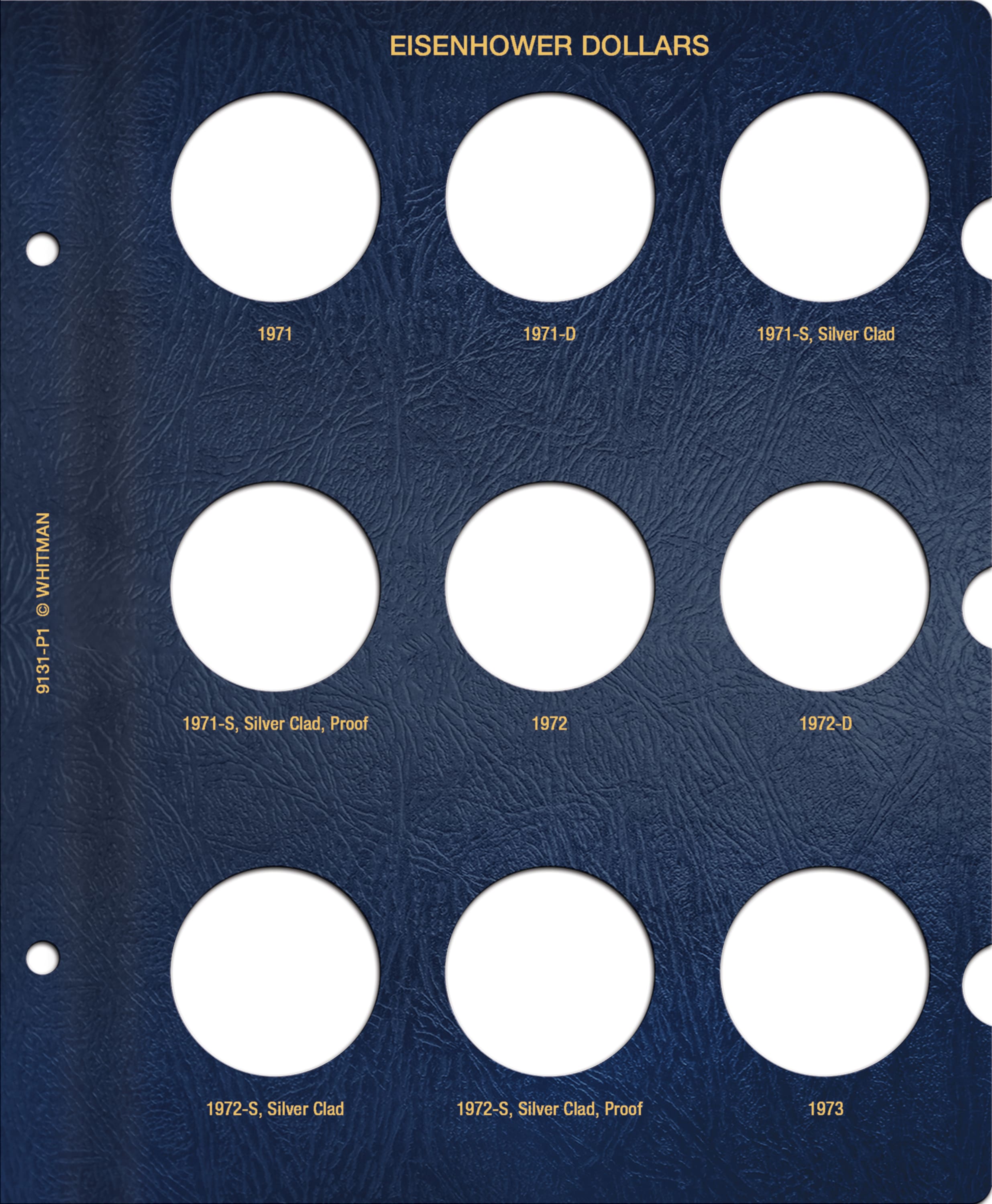 Whitman Classic® Coin Album  – Eisenhower Dollars: 1971-1978 (P, D, & S Mints)