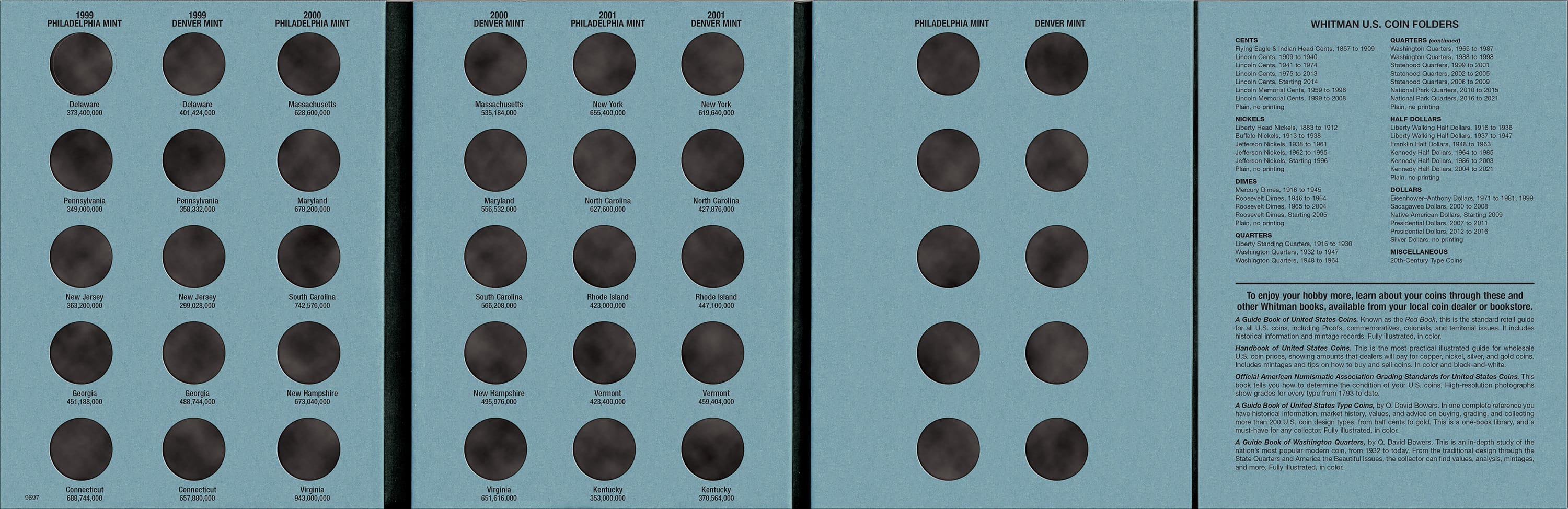 Official Whitman® Coin Folder – Statehood Quarters Collection #1: 1999-2001