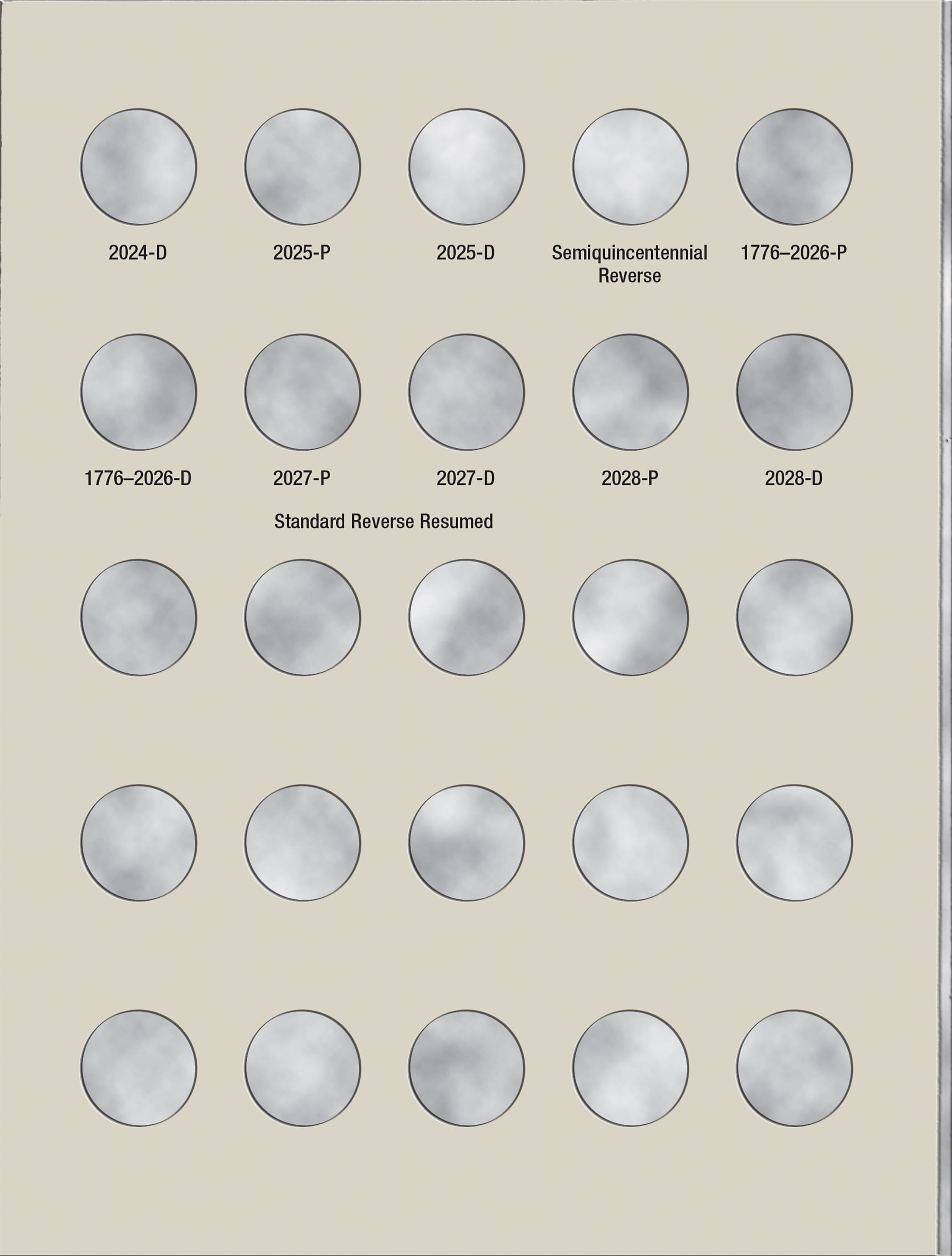 H.E. Harris® Coin Folder – Roosevelt Dimes Collection #3: Starting 2000