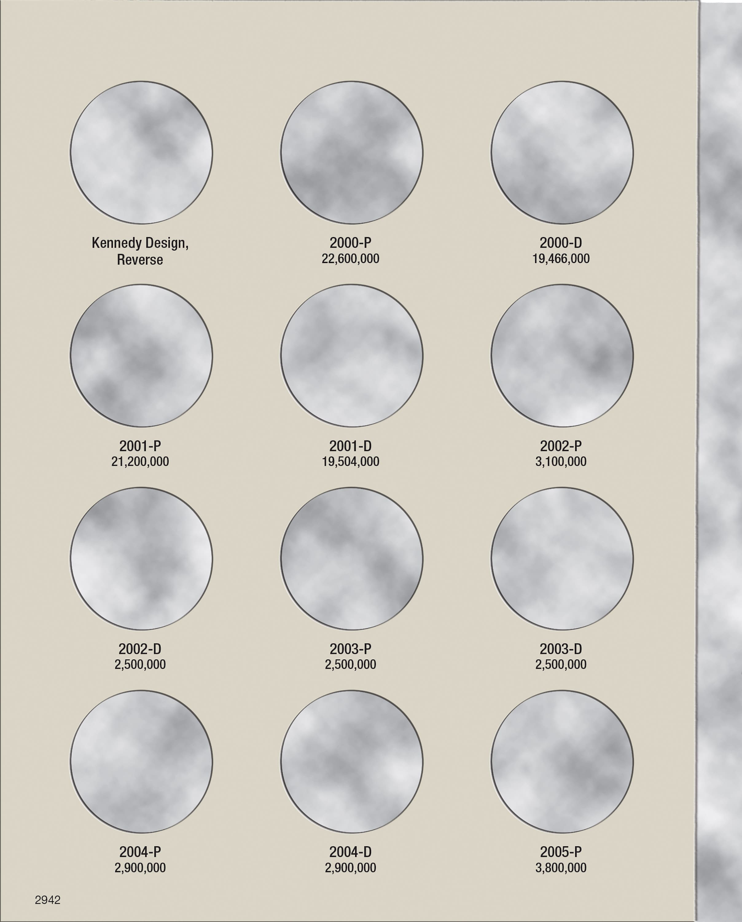 H.E. Harris® Coin Folder – Kennedy Half Dollars Collection #3: 2000-2016