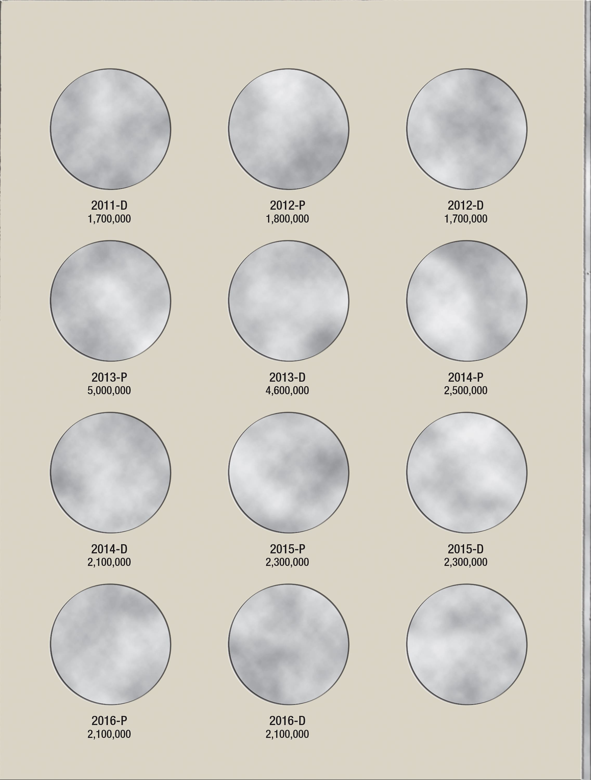 H.E. Harris® Coin Folder – Kennedy Half Dollars Collection #3: 2000-2016