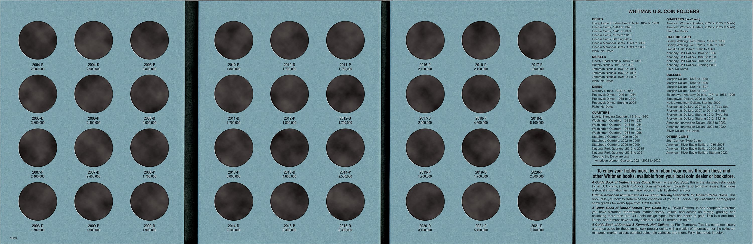 Official Whitman® Coin Folder – Kennedy Half Dollars Collection #3: 2004-2021
