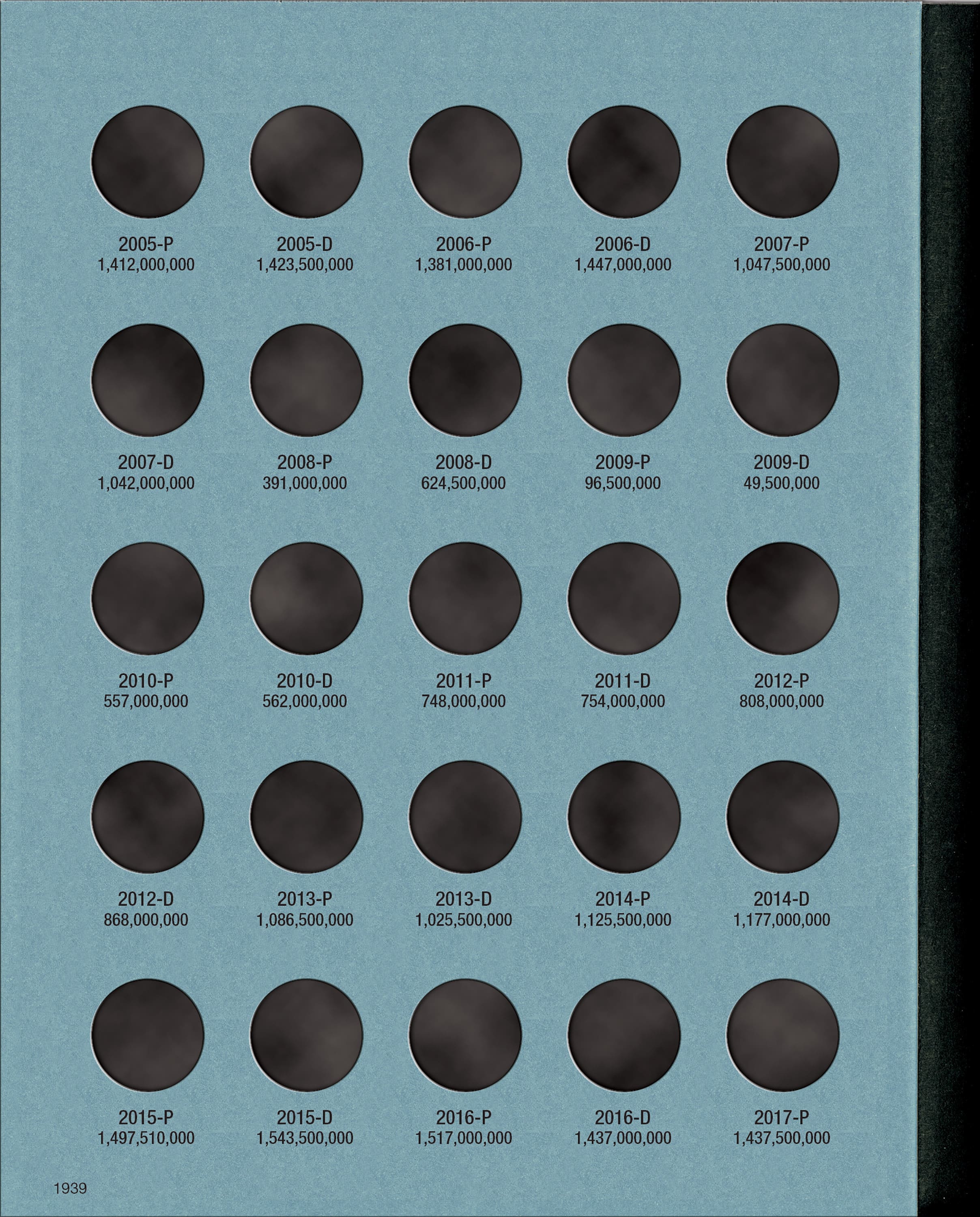 Official Whitman® Coin Folder – Roosevelt Dimes Collection #3: 2005-2025