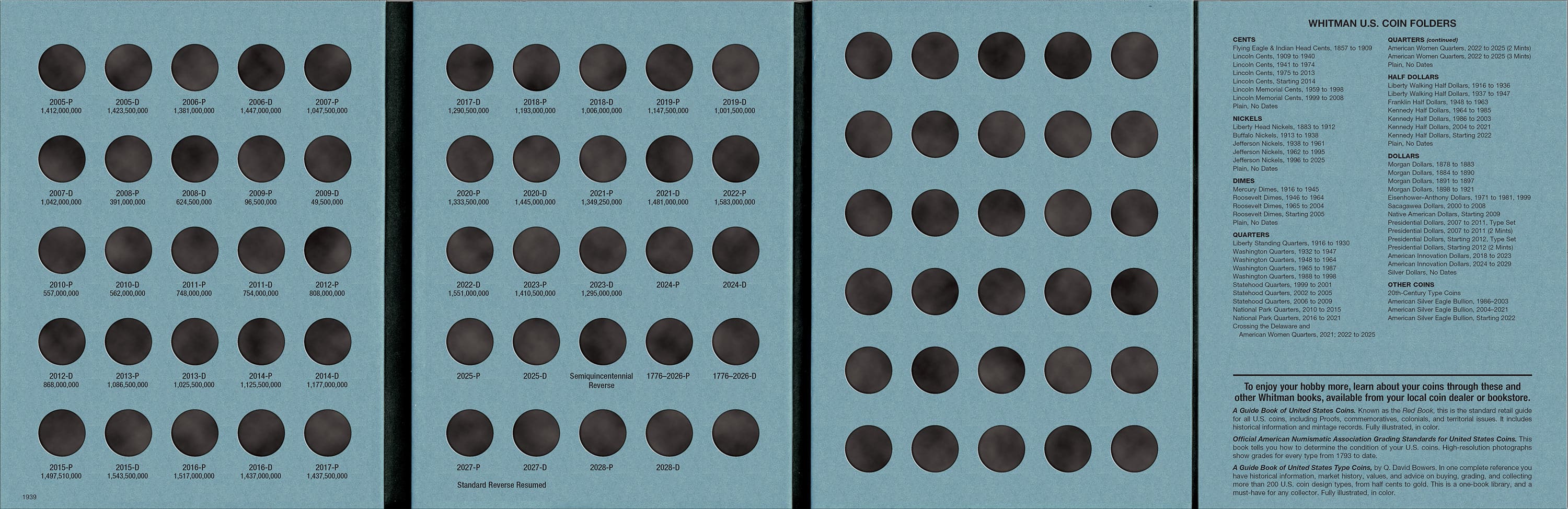 Official Whitman® Coin Folder – Roosevelt Dimes Collection #3: 2005-2025