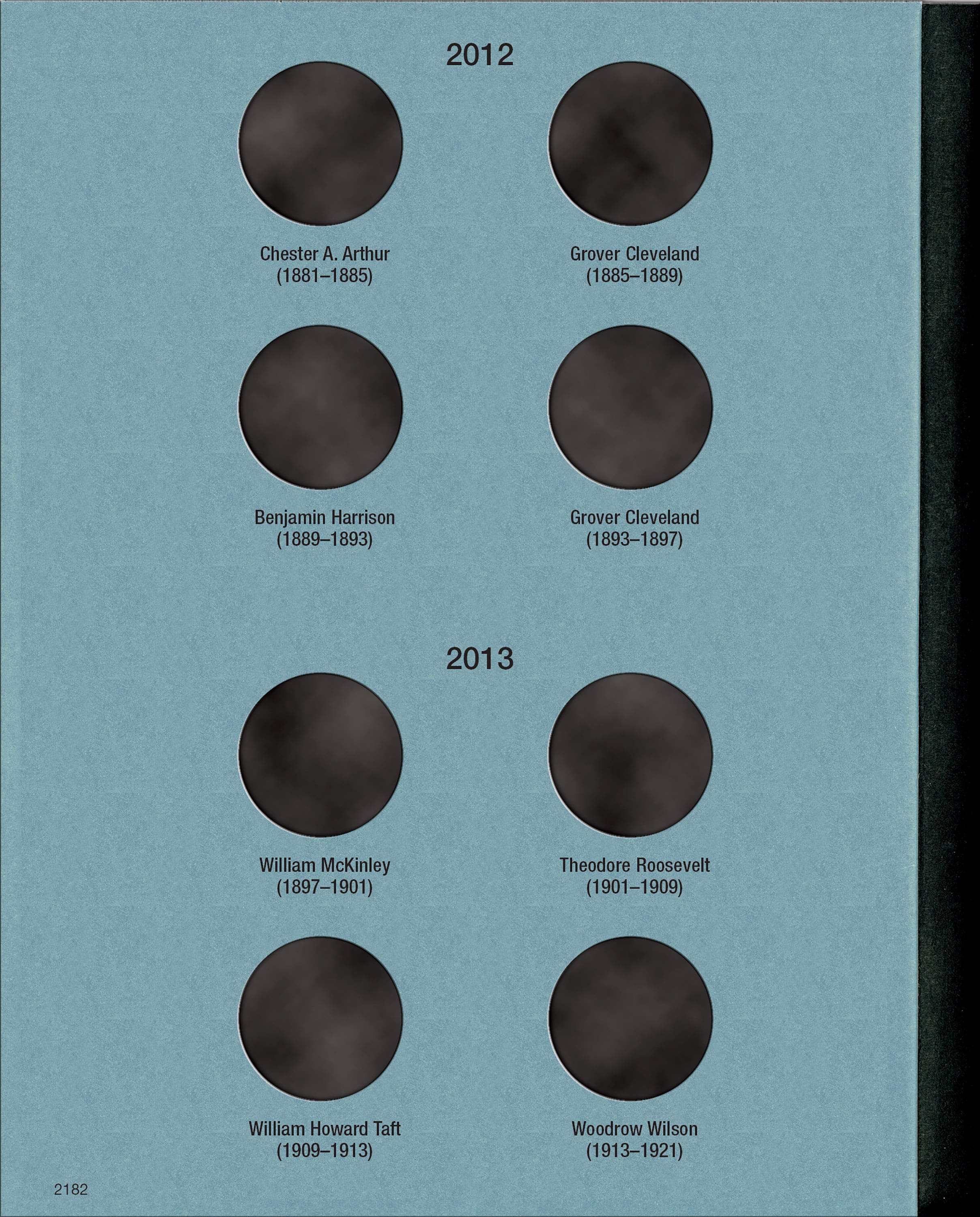 Official Whitman® Coin Folder – Presidential Dollars Collection #2: 2012-2016 (Single Mint)
