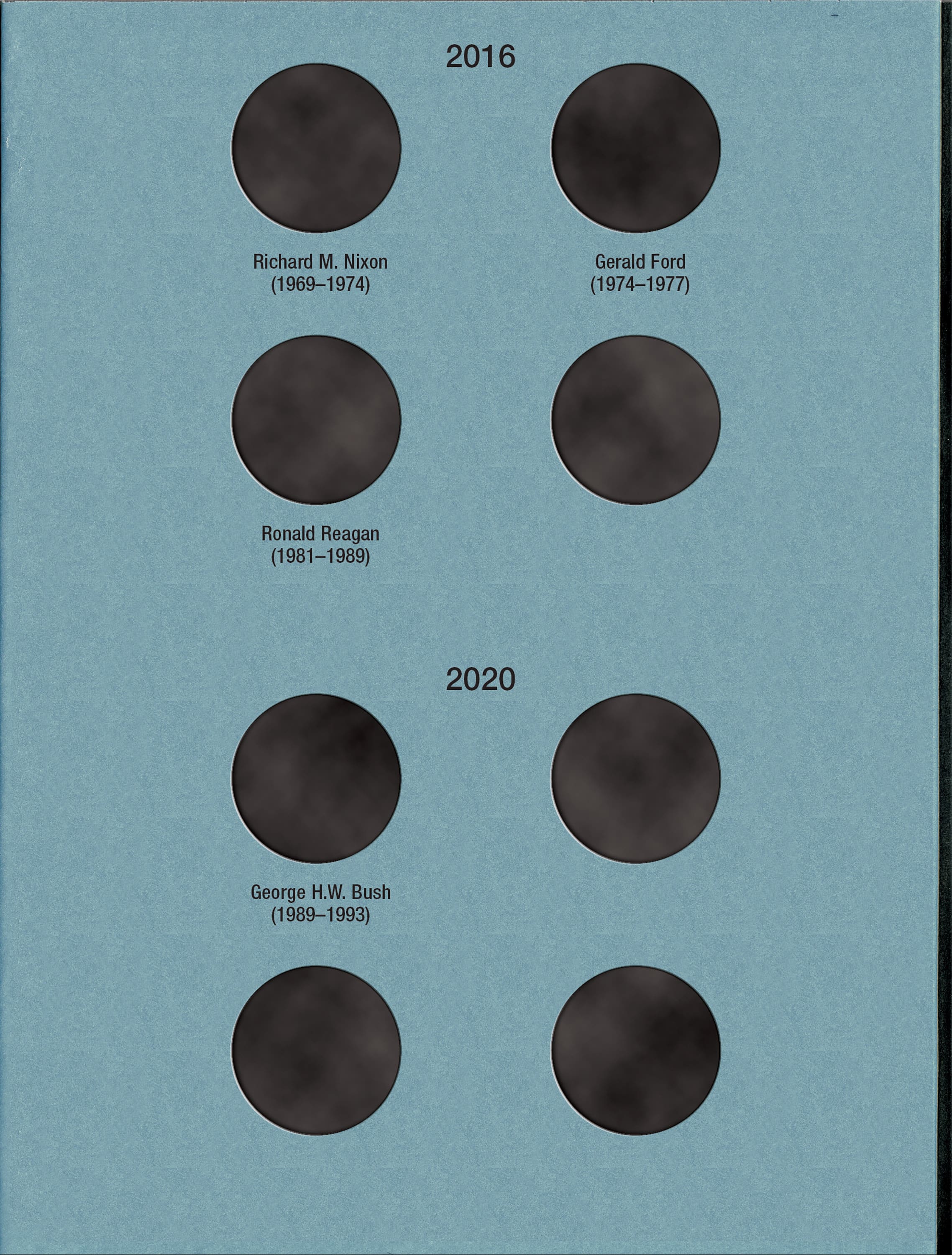 Official Whitman® Coin Folder – Presidential Dollars Collection #2: 2012-2016 (Single Mint)