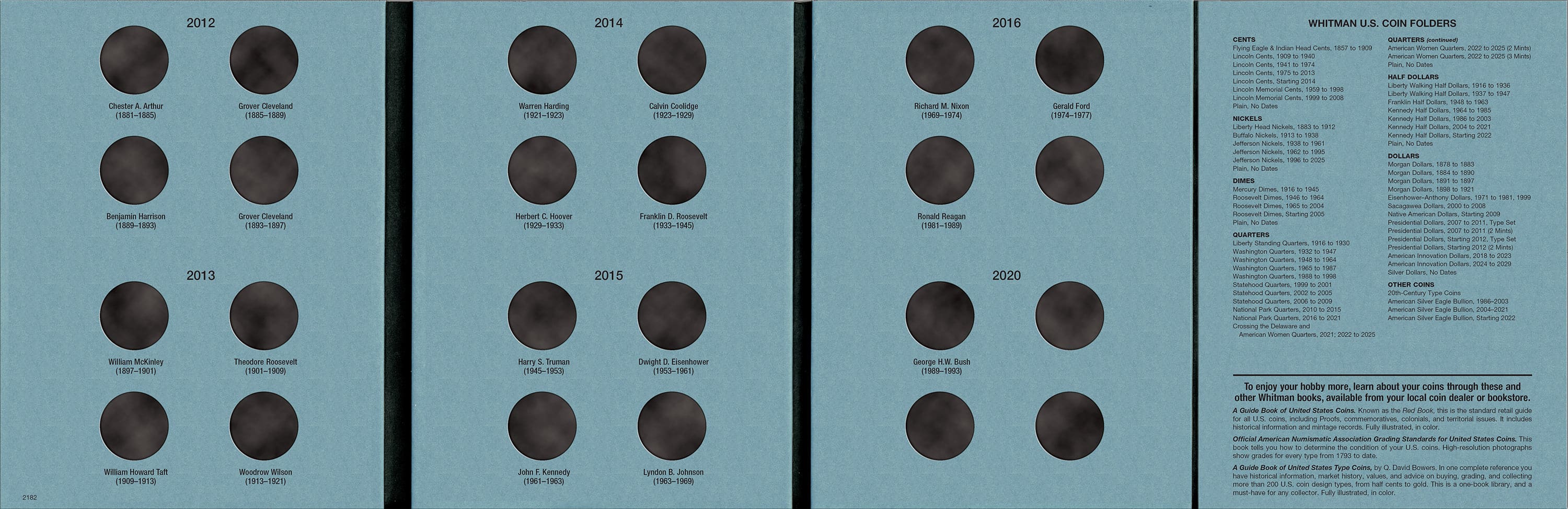 Official Whitman® Coin Folder – Presidential Dollars Collection #2: 2012-2016 (Single Mint)