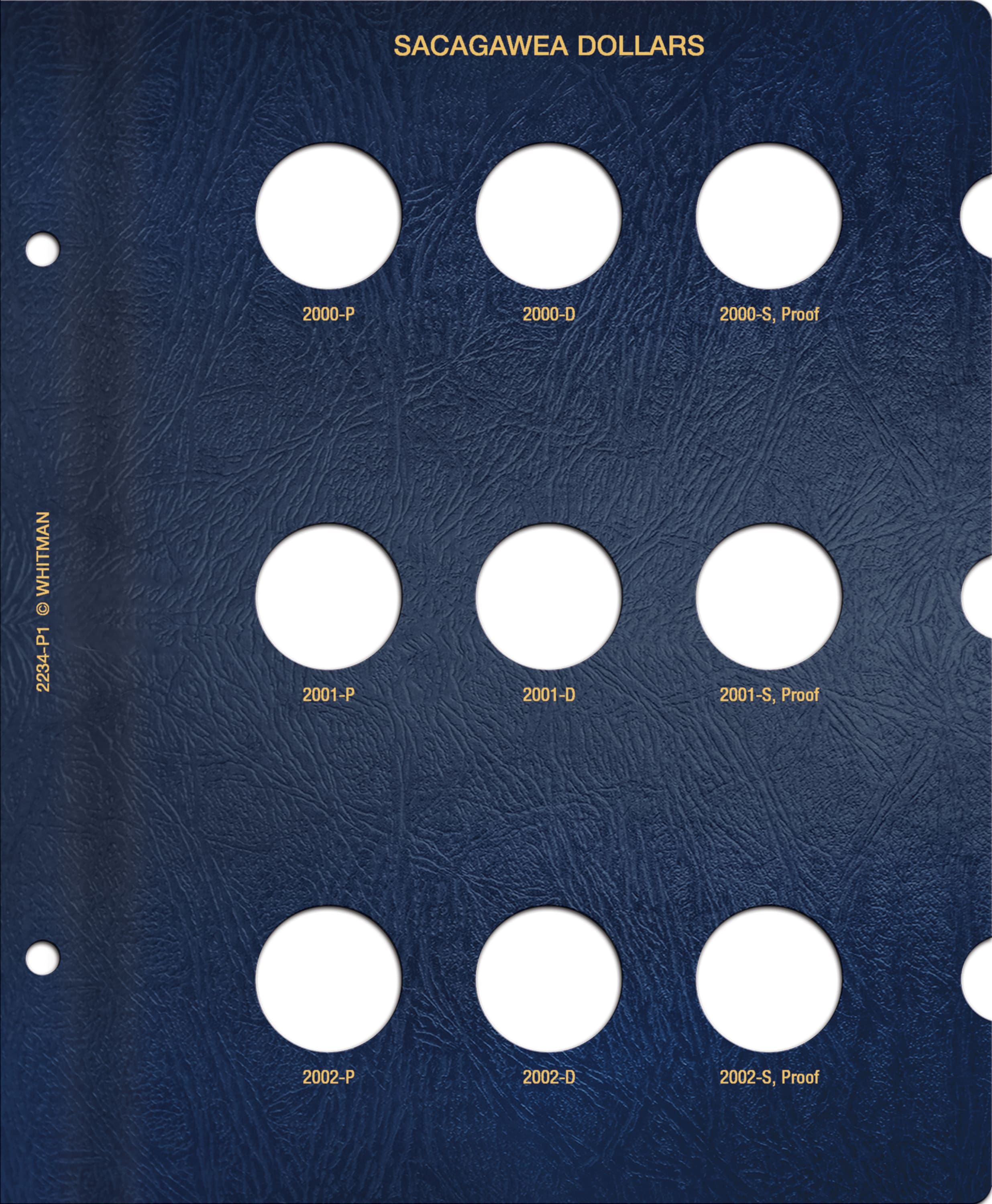 Whitman Classic® Coin Album – Sacagawea Dollars: 2000-2008 (P, D, & S Mints)
