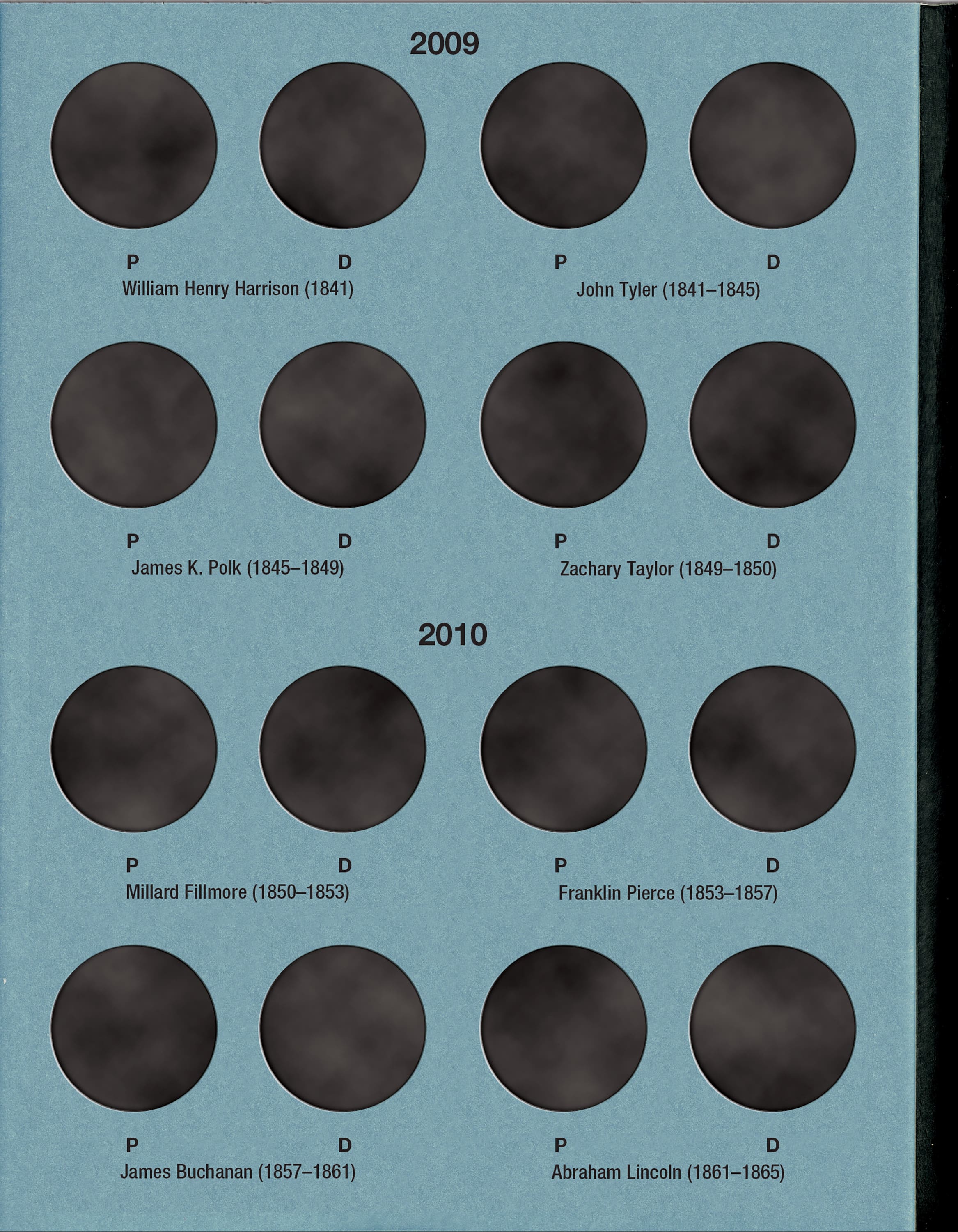 Official Whitman® Coin Folder – Presidential Dollars Collection #1: 2007-2011