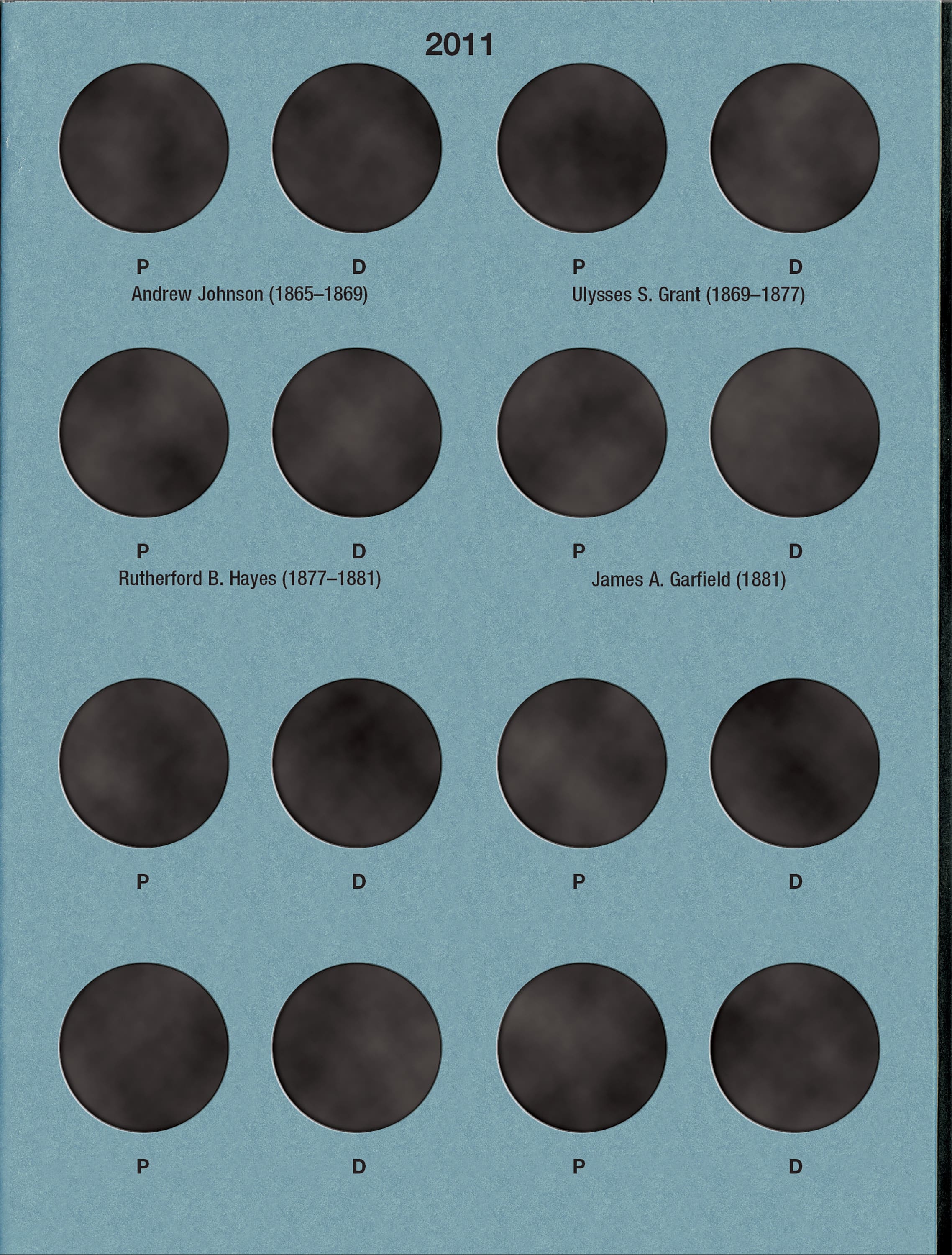 Official Whitman® Coin Folder – Presidential Dollars Collection #1: 2007-2011