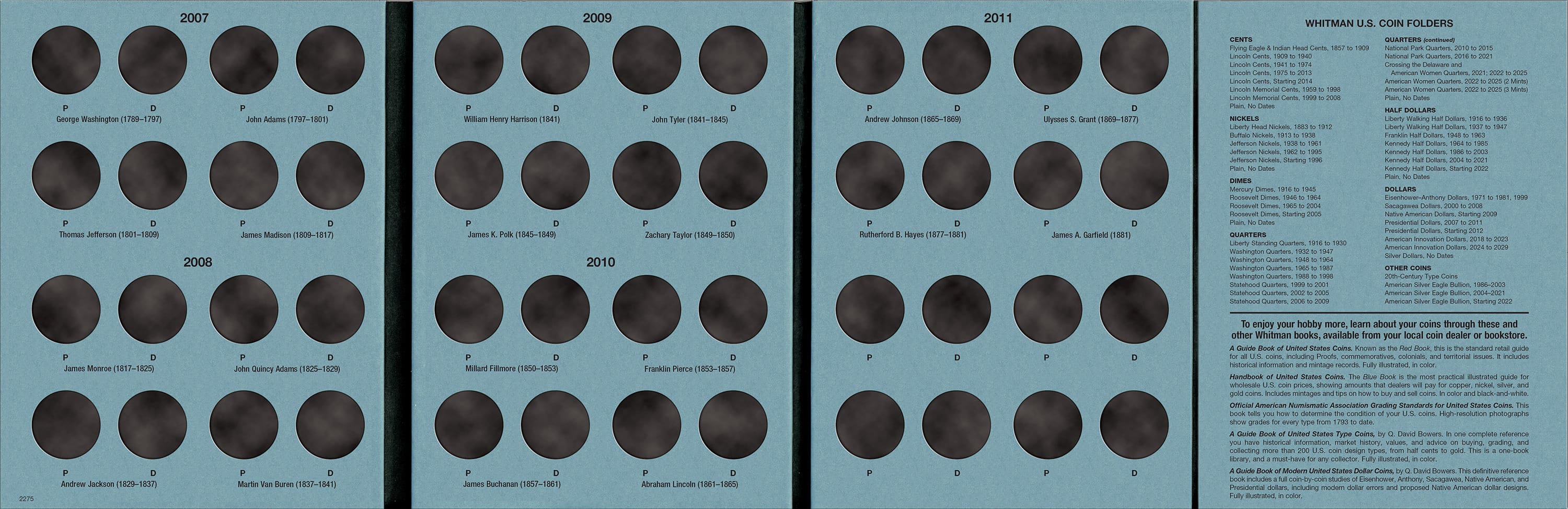 Official Whitman® Coin Folder – Presidential Dollars Collection #1: 2007-2011