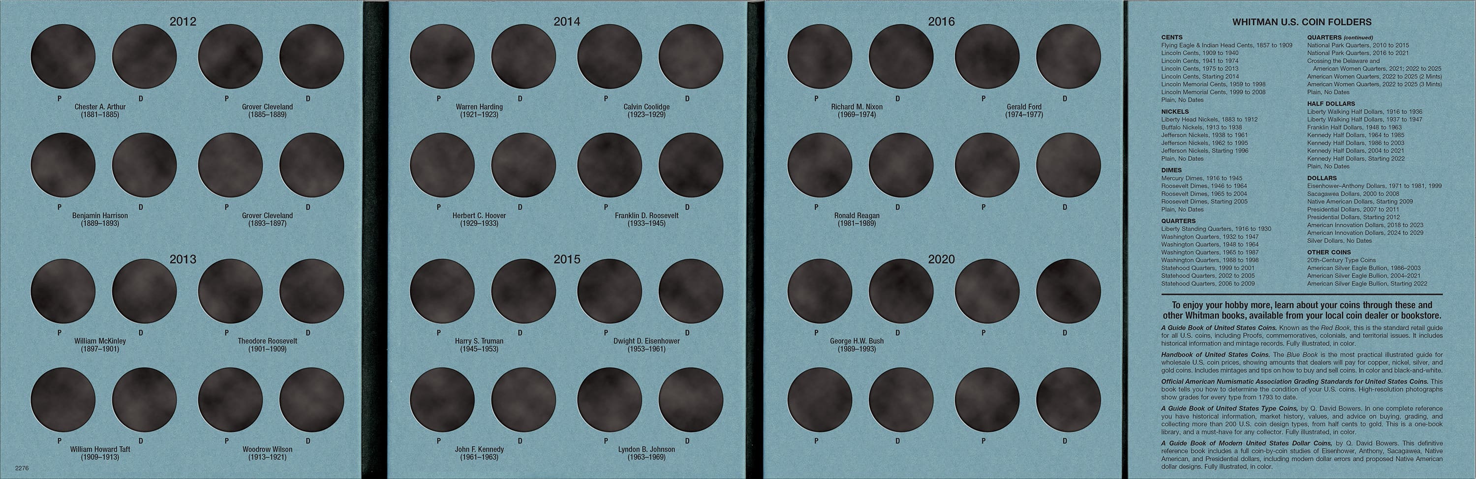 Official Whitman® Coin Folder – Presidential Dollars Collection #2: 2012-2016
