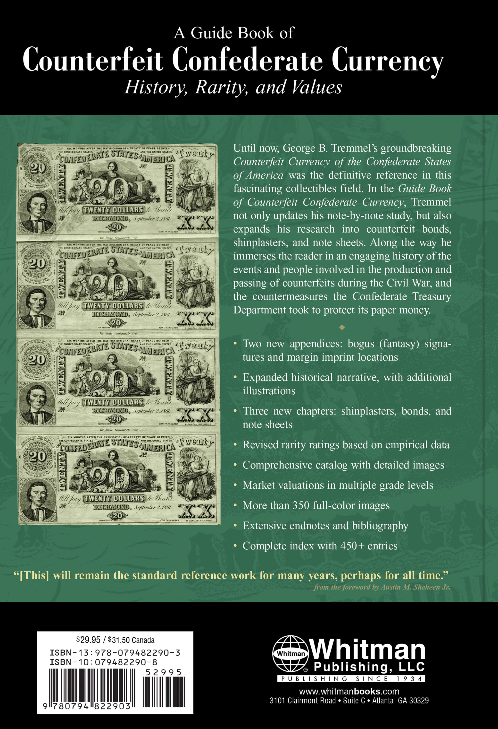 Professional Series: A Guide Book of Counterfeit Confederate Currency – History, Rarity, and Values