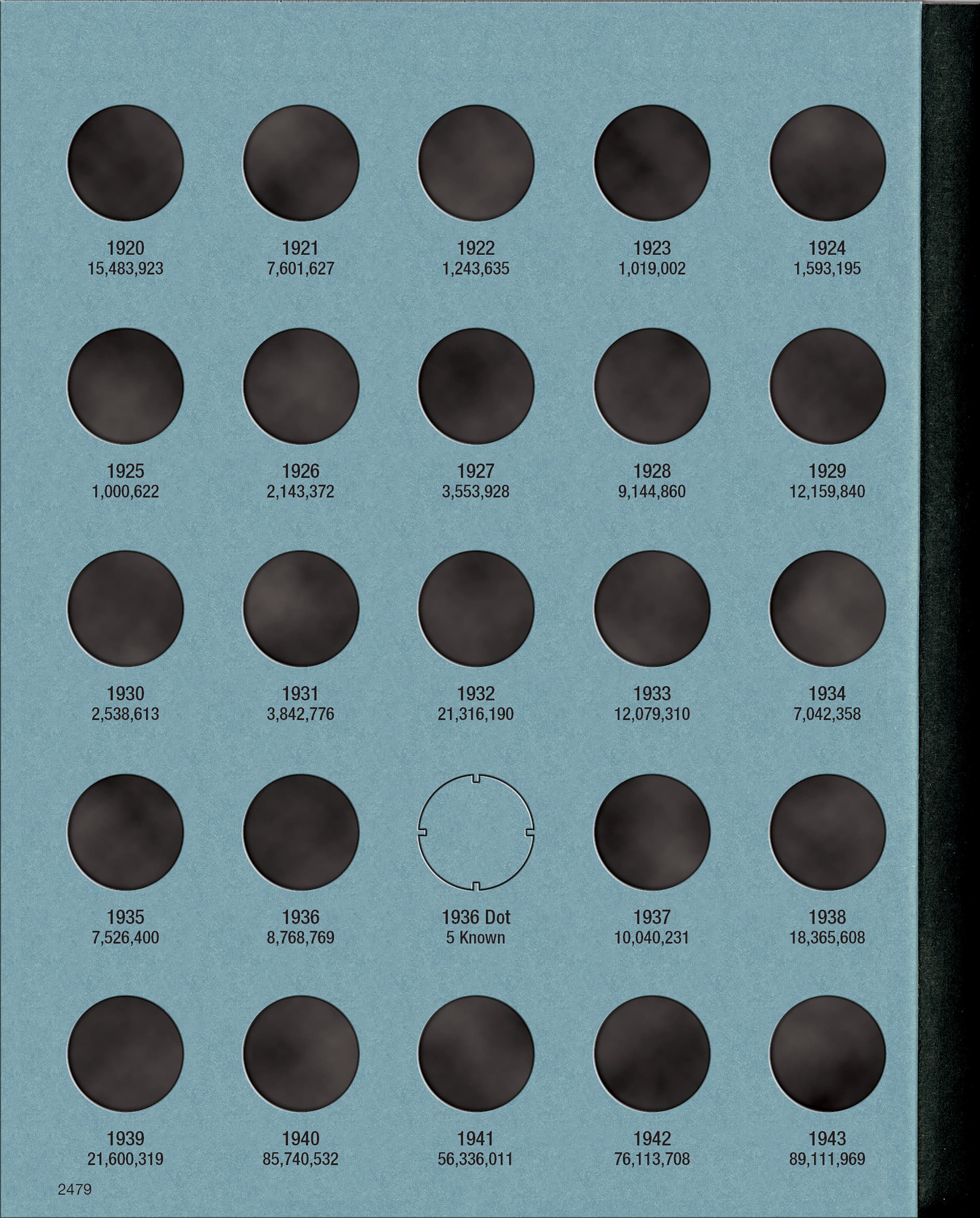 Official Whitman® Coin Folder – Canada Small Cents (Pennies) Collection #1: 1920-1988