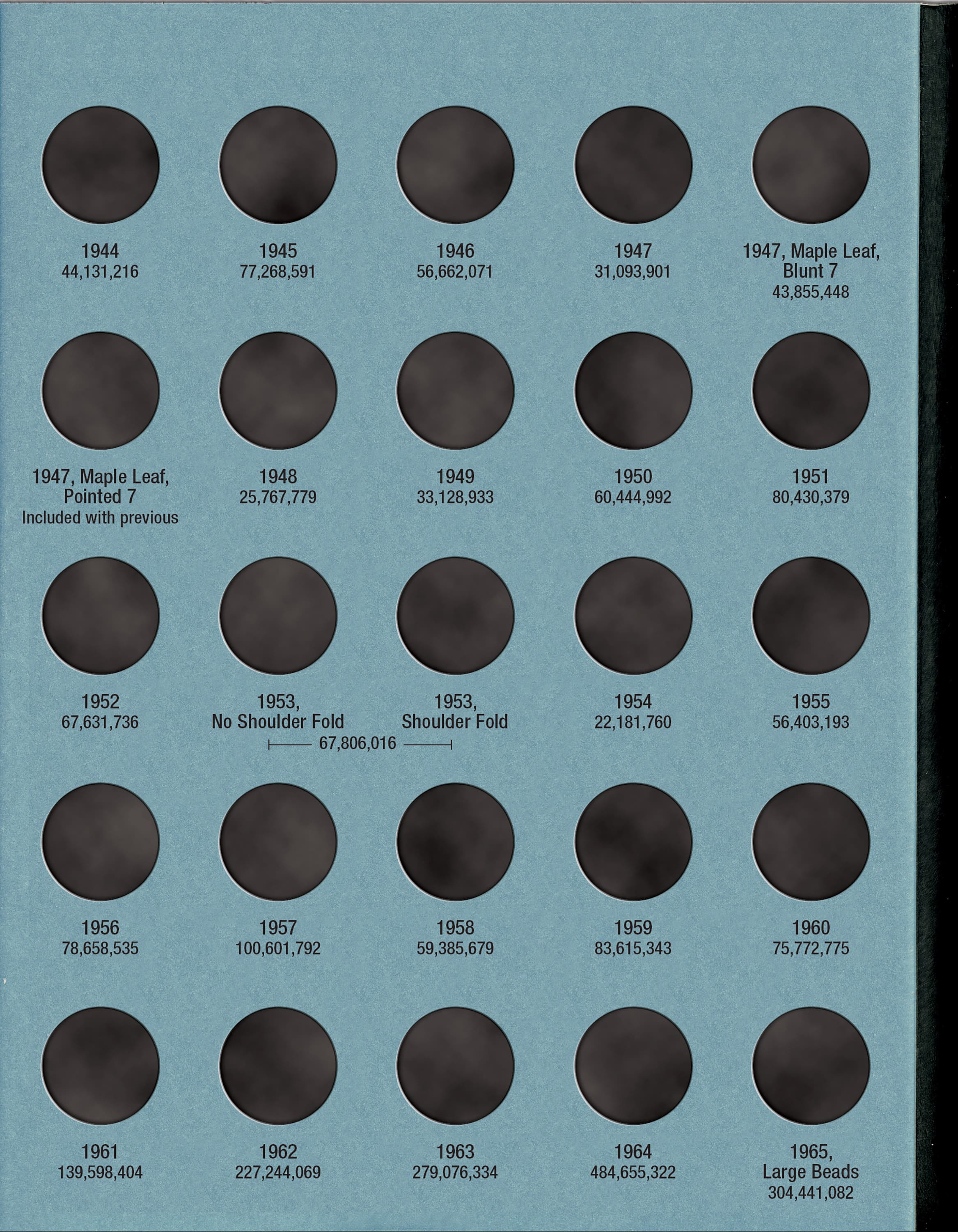 Official Whitman® Coin Folder – Canada Small Cents (Pennies) Collection #1: 1920-1988
