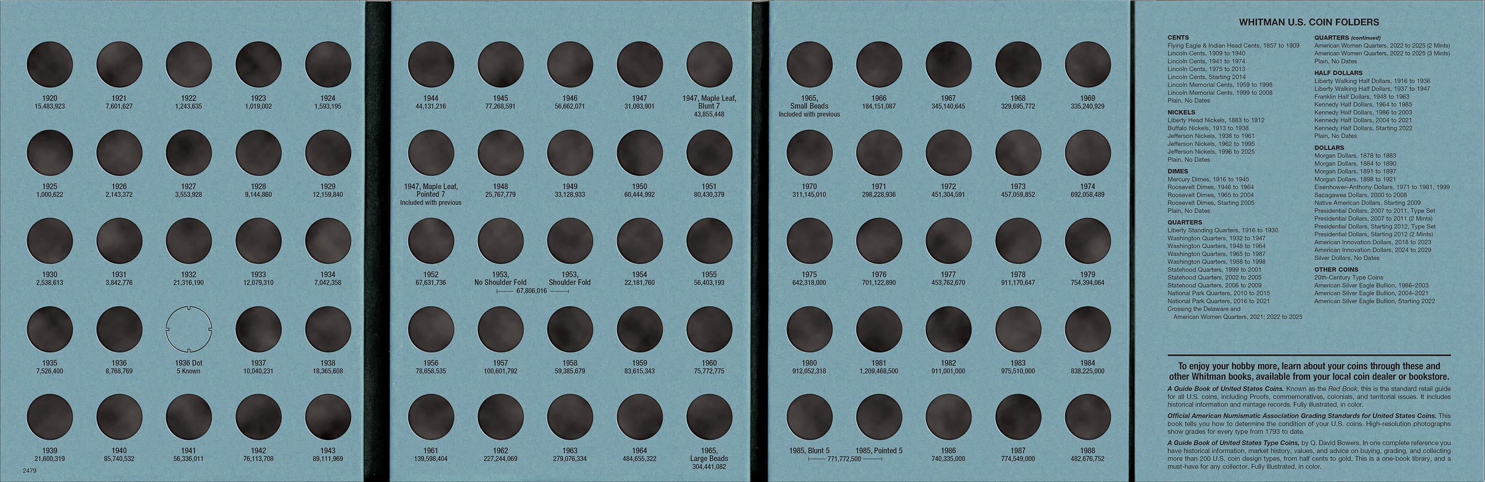 Official Whitman® Coin Folder – Canada Small Cents (Pennies) Collection #1: 1920-1988