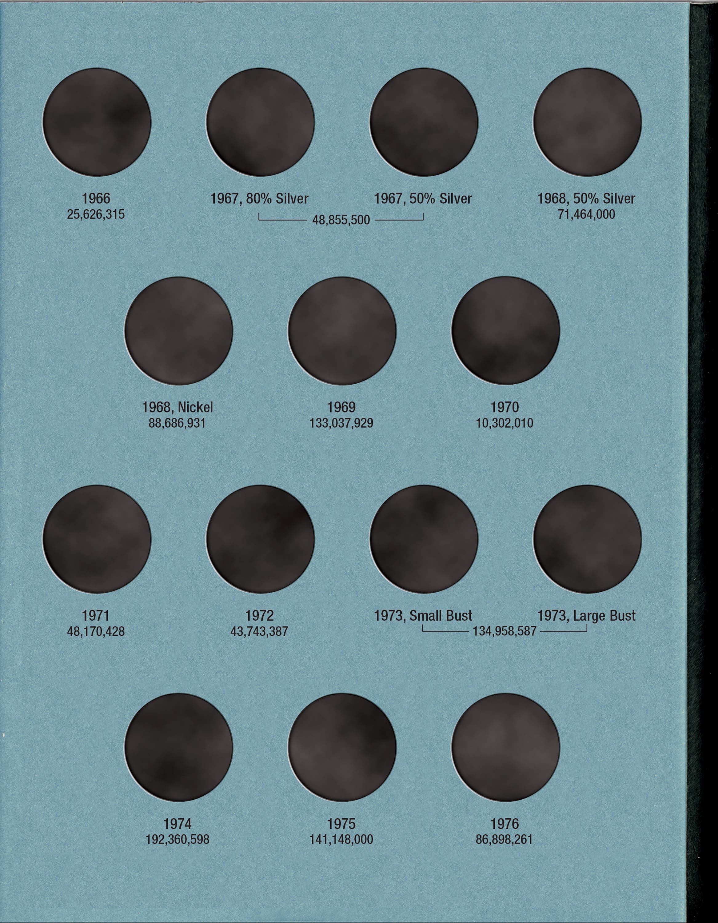 Official Whitman® Coin Folder – Canada Quarters (25 Cents) Collection #3: 1953-1989