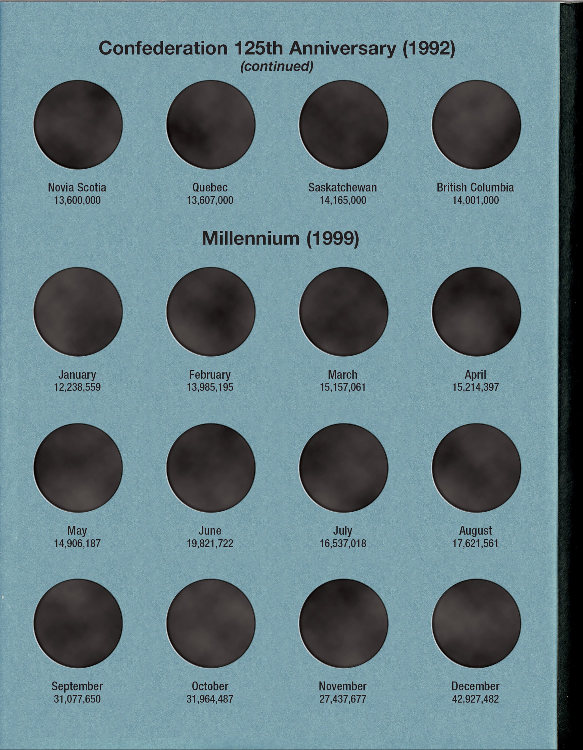 Official Whitman® Coin Folder – Canada Quarters (25 Cents) Collection #4 : 1990-2000