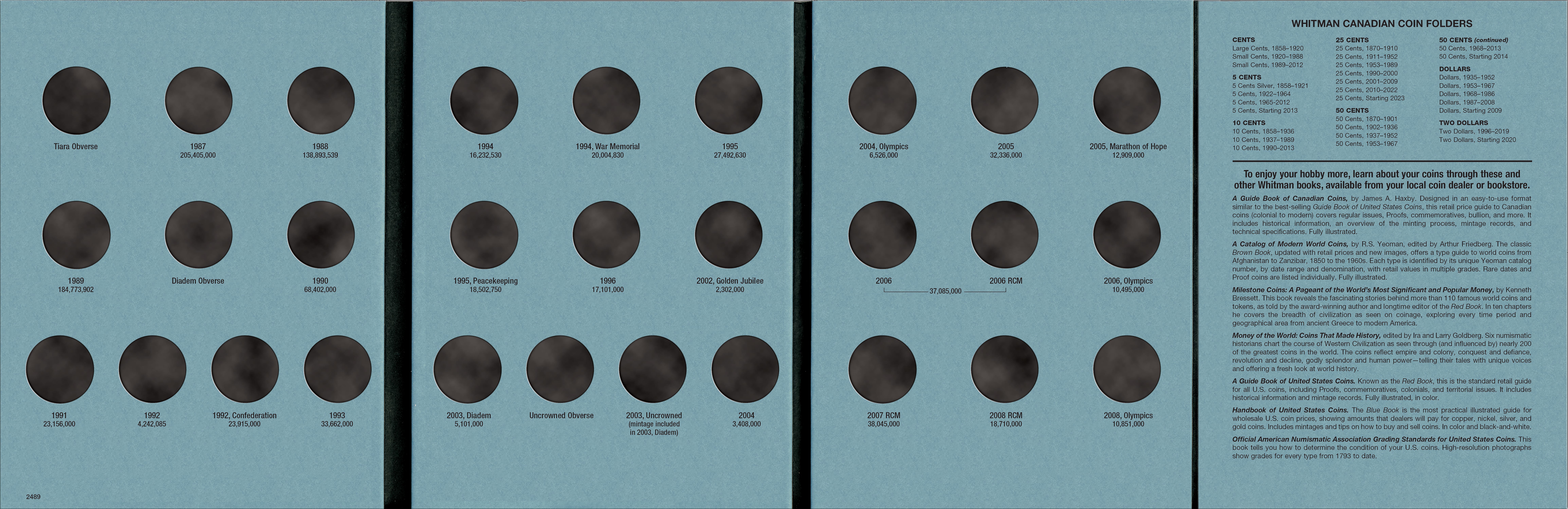 Official Whitman® Coin Folder – Canada Dollars Collection #4: 1987-2008