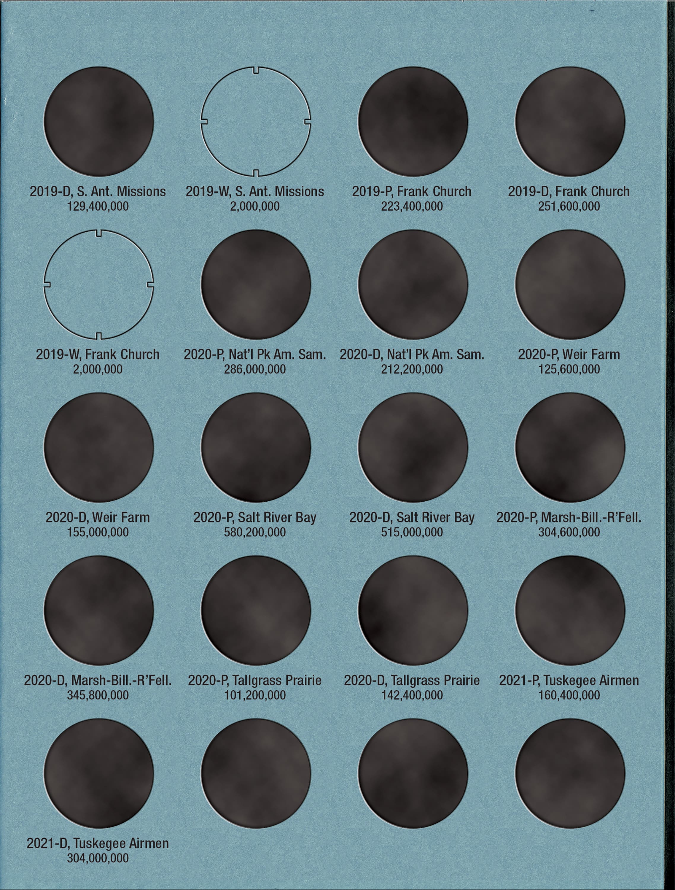 Official Whitman® Coin Folder – National Park Quarters Collection #2: 2016-2021