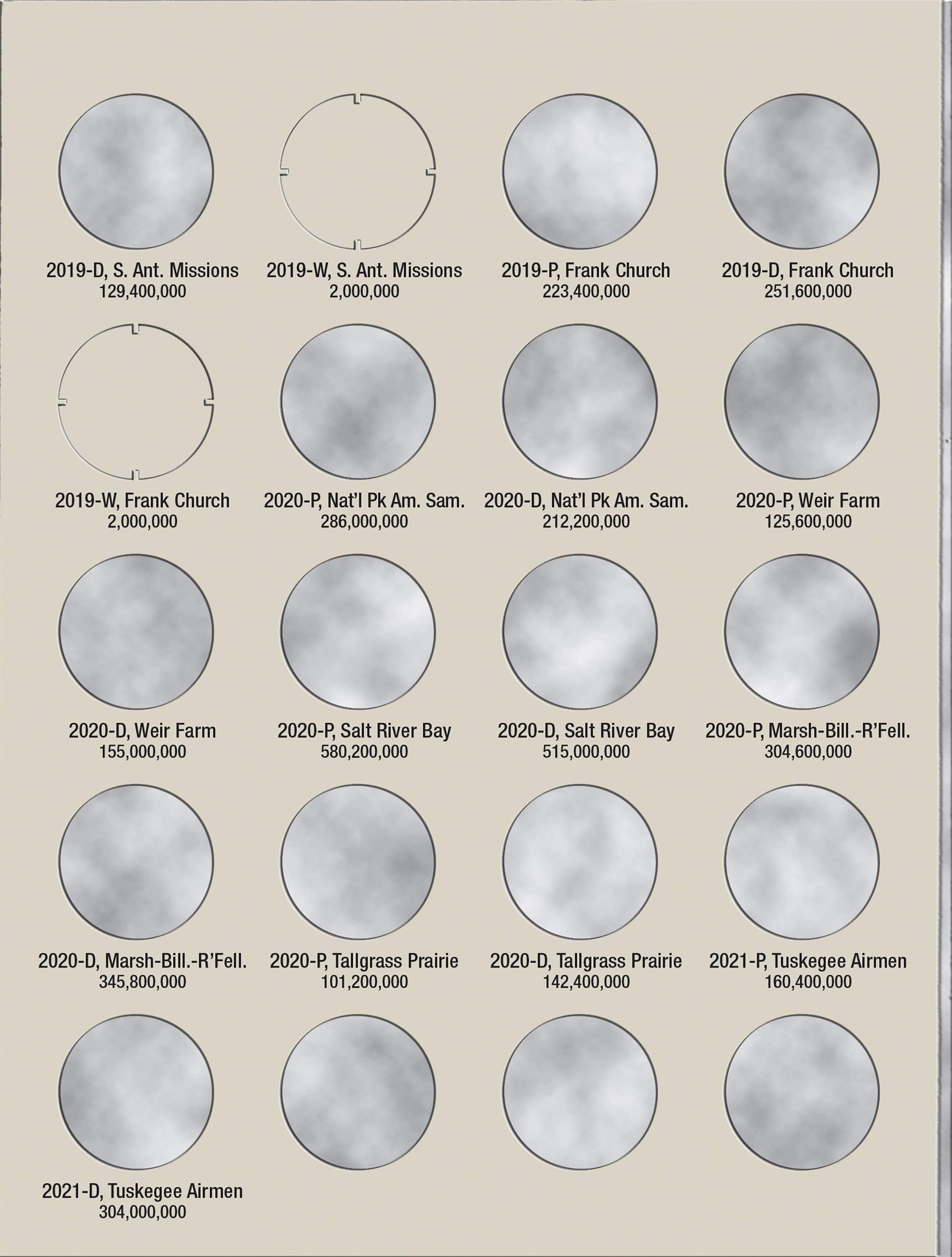 H.E. Harris® Coin Folder – National Park Quarters Collection #2: 2016-2021