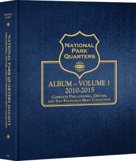Whitman Classic® Coin Album – National Park Quarters Volume #1: 2010-2015 (P, D, & S Mints)