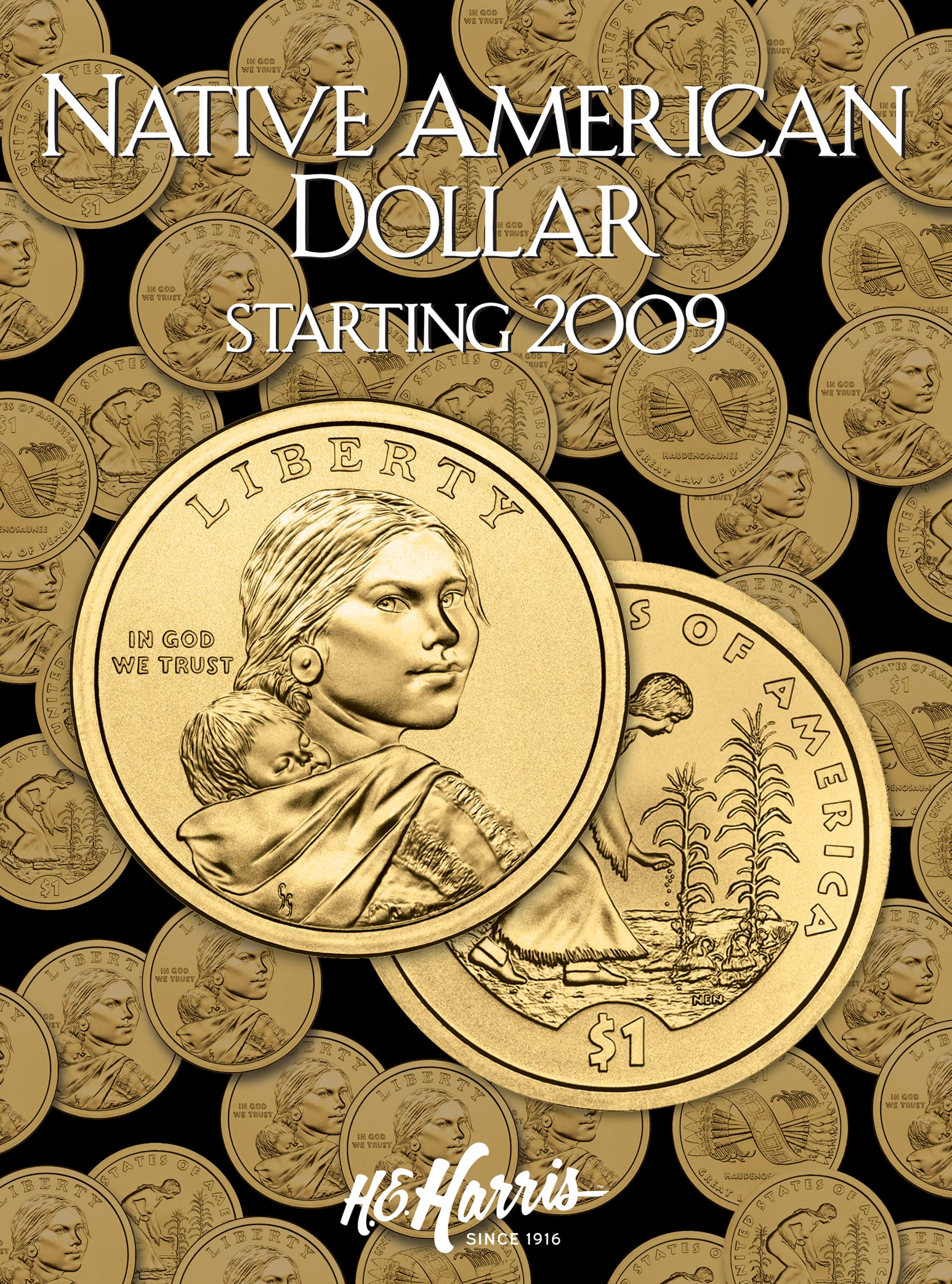 H.E. Harris® Coin Folder – Native American Dollars: Starting 2009
