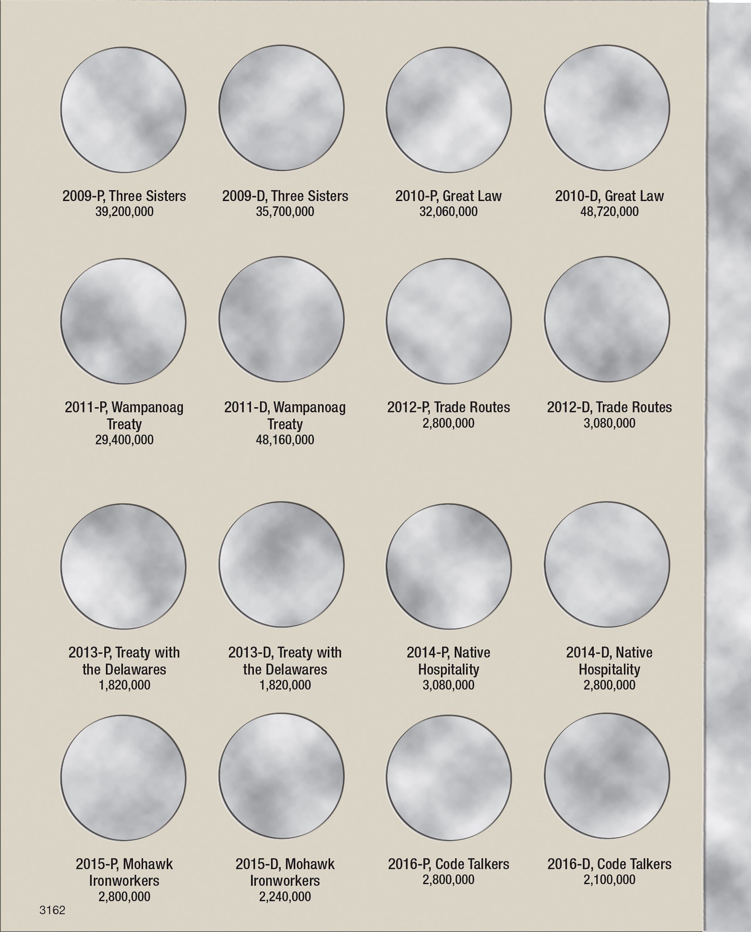 H.E. Harris® Coin Folder – Native American Dollars: Starting 2009