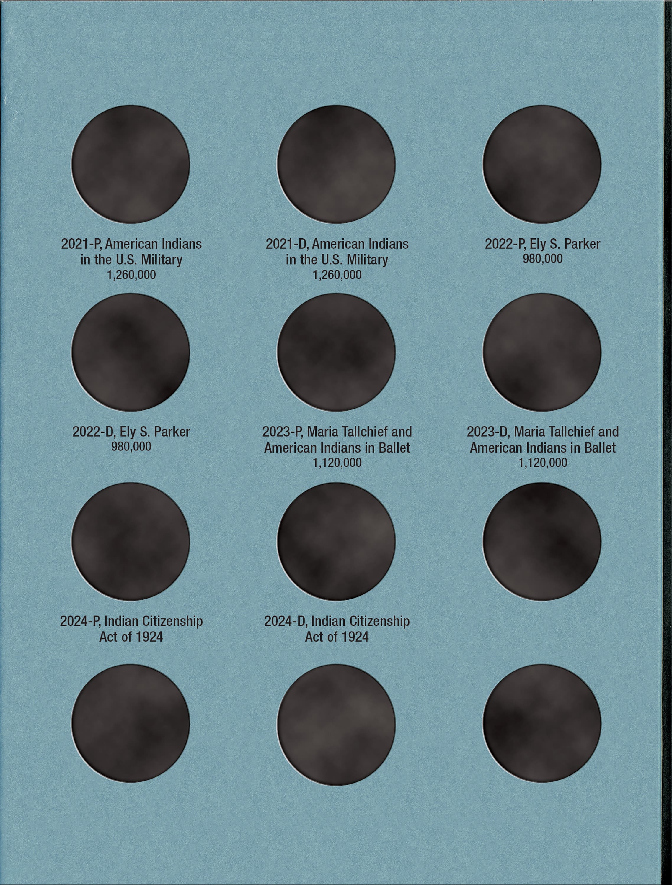 Official Whitman® Coin Folder – Native American Dollars: Starting 2009
